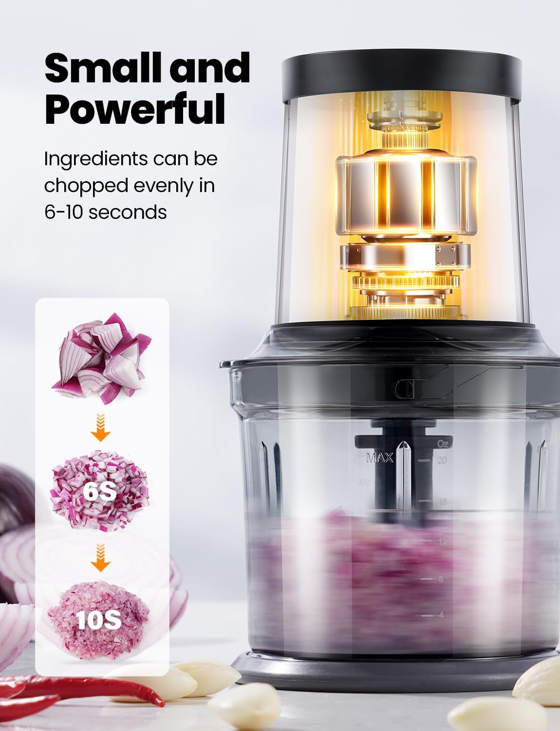 Detalle 2 de TWOMEOW Food Processor 4-Cup 🍽