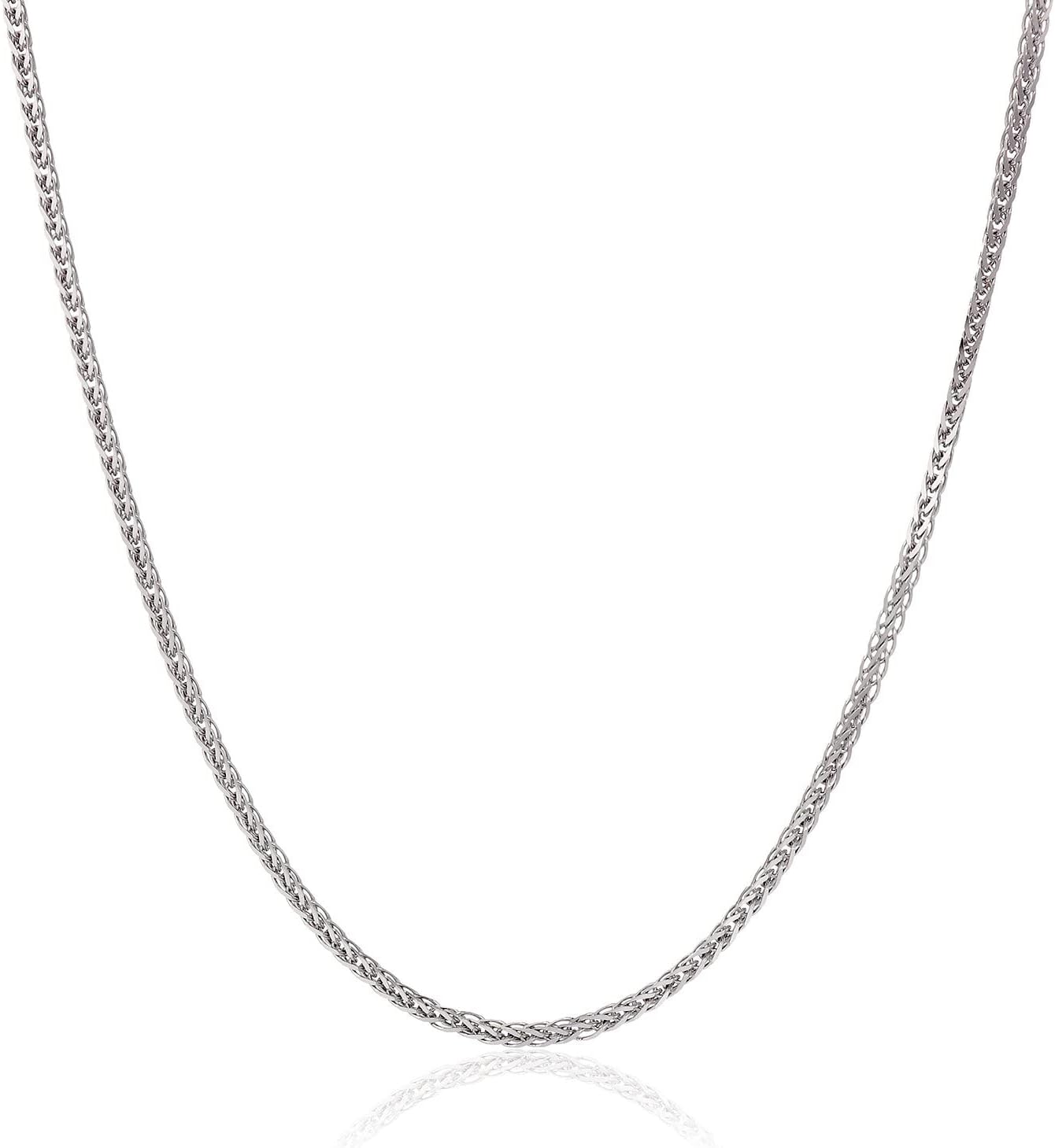 Detalle de PRINS JEWELS Brillant Spiga chaîne 18 carats 750/1000 en Or Blanc — Largeur 1,40 mm, longueurs 45–60 cm