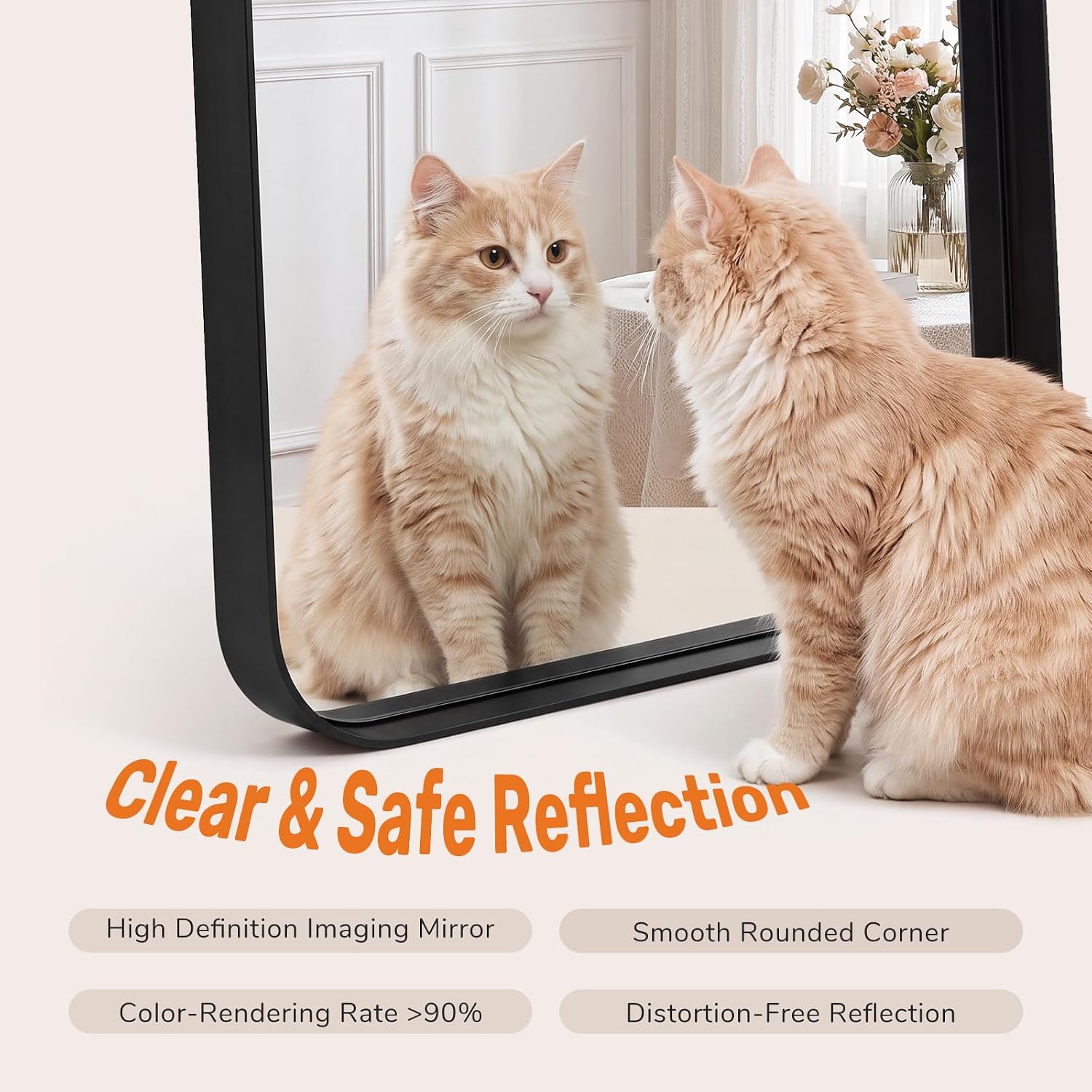 Thumbnail 2 de Sweetcrispy Bathroom Wall Mirror 40x30 Inch