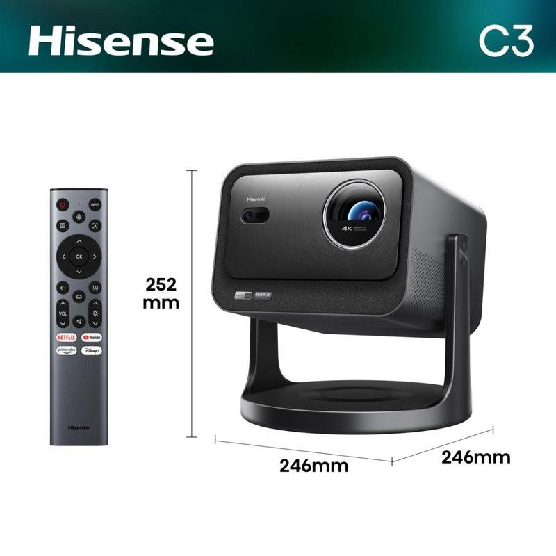 Thumbnail 3 de Hisense C3 UHD 4K: proyector láser 300" con JBL y Dolby Atmos, portátil y Smart TV