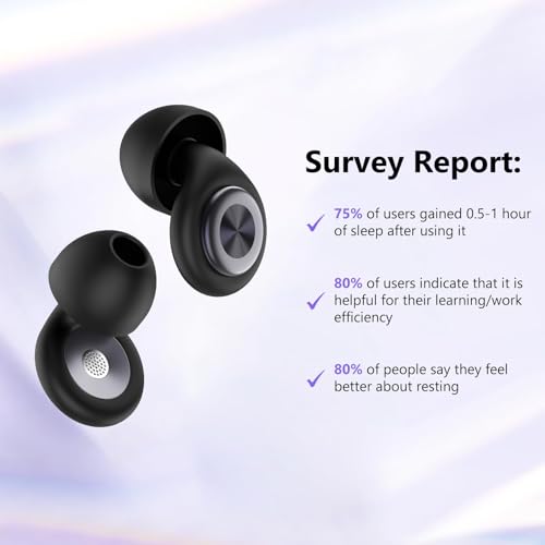 Detalle 2 de Bouchons d’oreilles pour dormir taopodo -45 dB, silicone réutilisable, 4 tailles XS/S/M/L