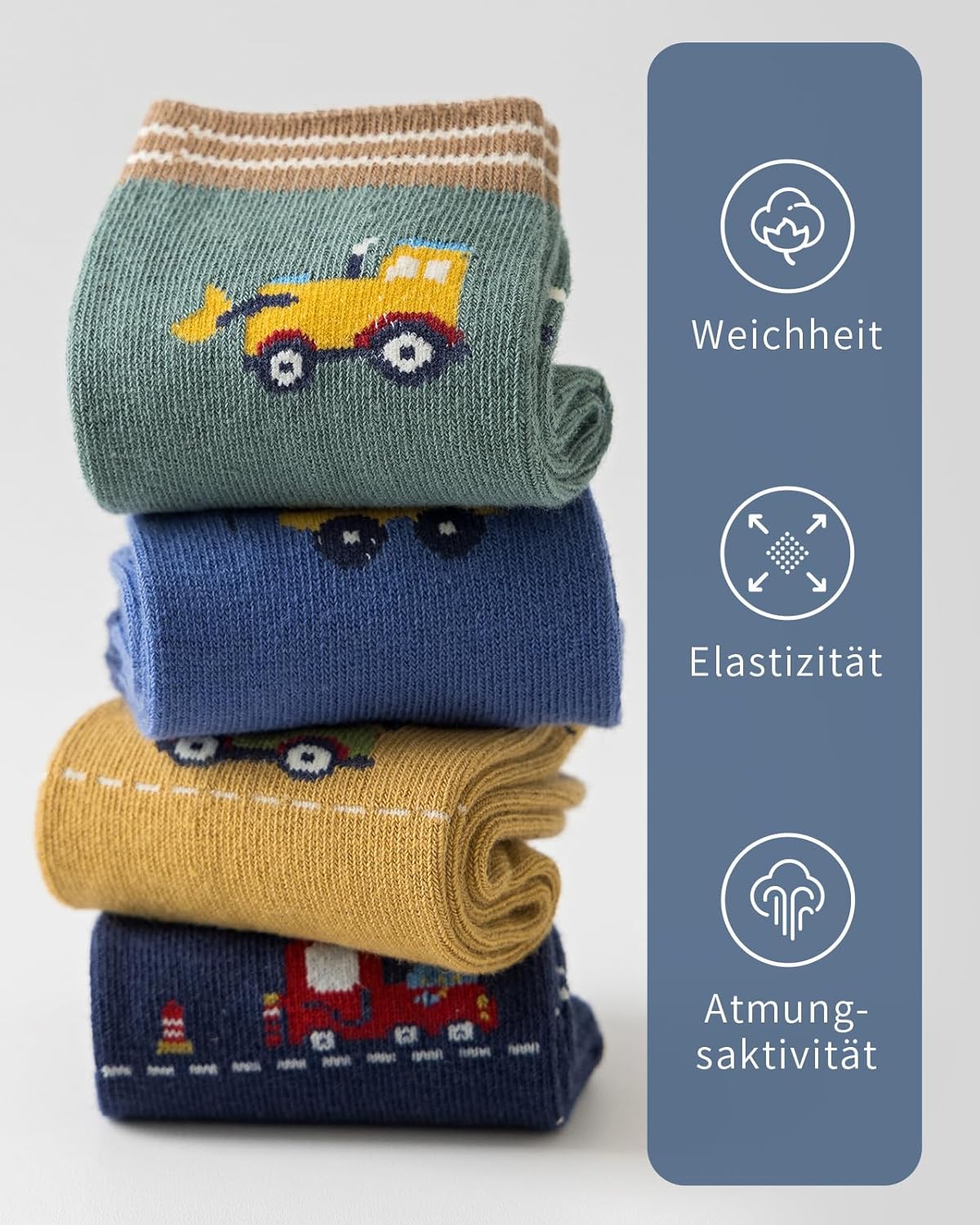 Thumbnail 3 de Kyopp Chaussettes rigolotes Enfants Filles et Garçons – 10 Paires, coton, animaux, Unisex