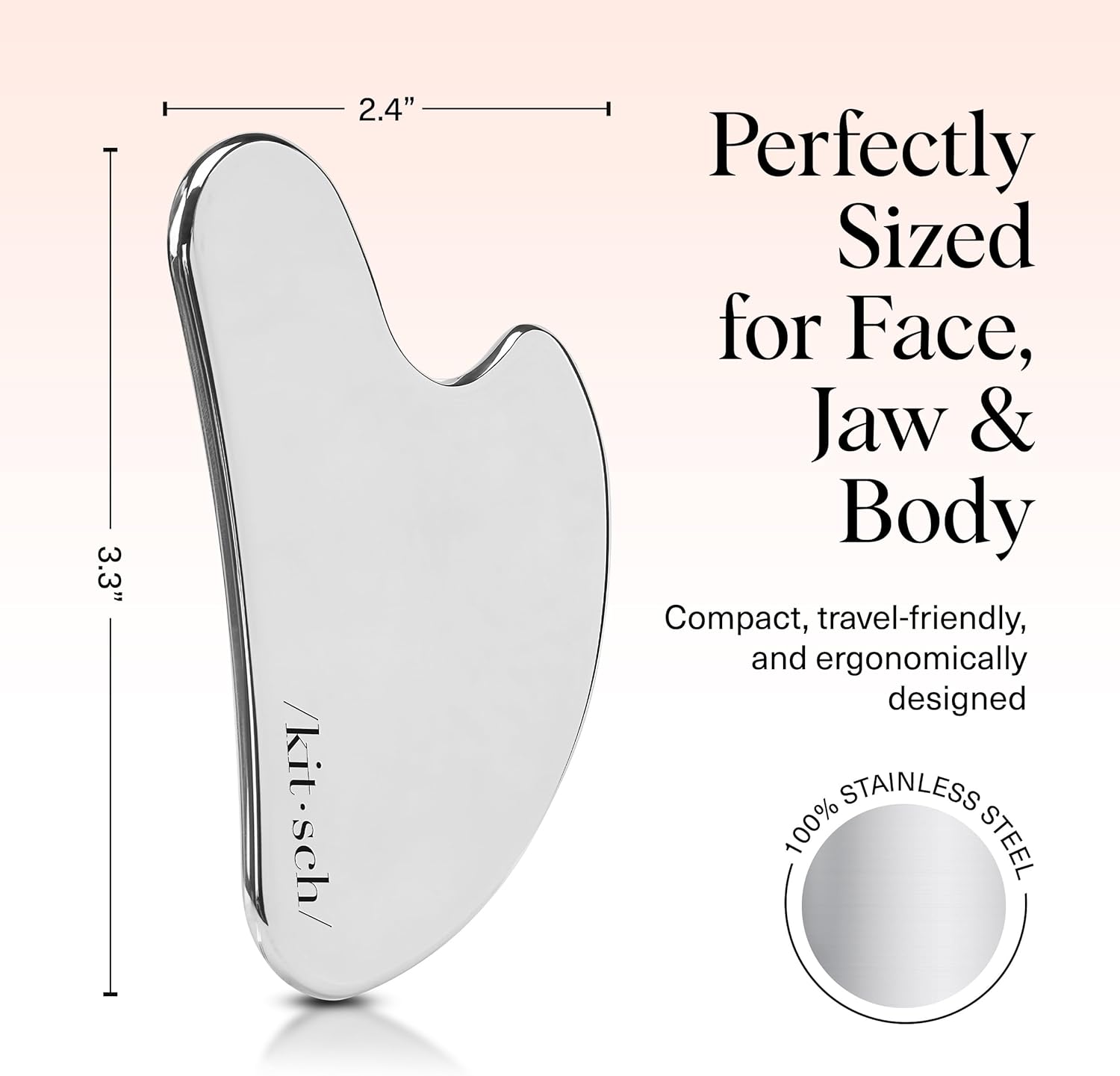 Thumbnail 4 de Kitsch Stainless Steel Gua Sha Facial Tool