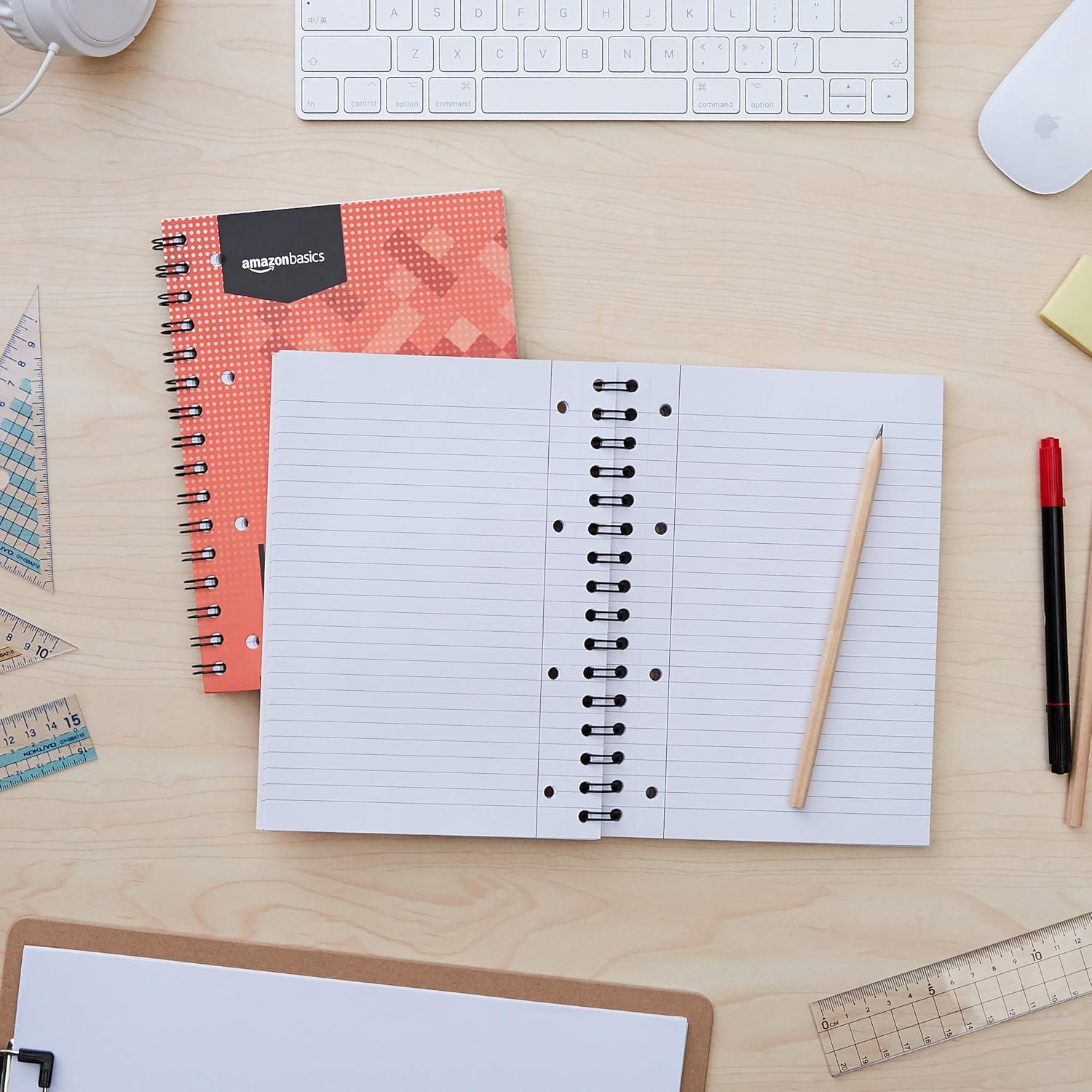 Thumbnail 4 de Amazon Basics Wirebound Notebook A5, 80 sheets 📚