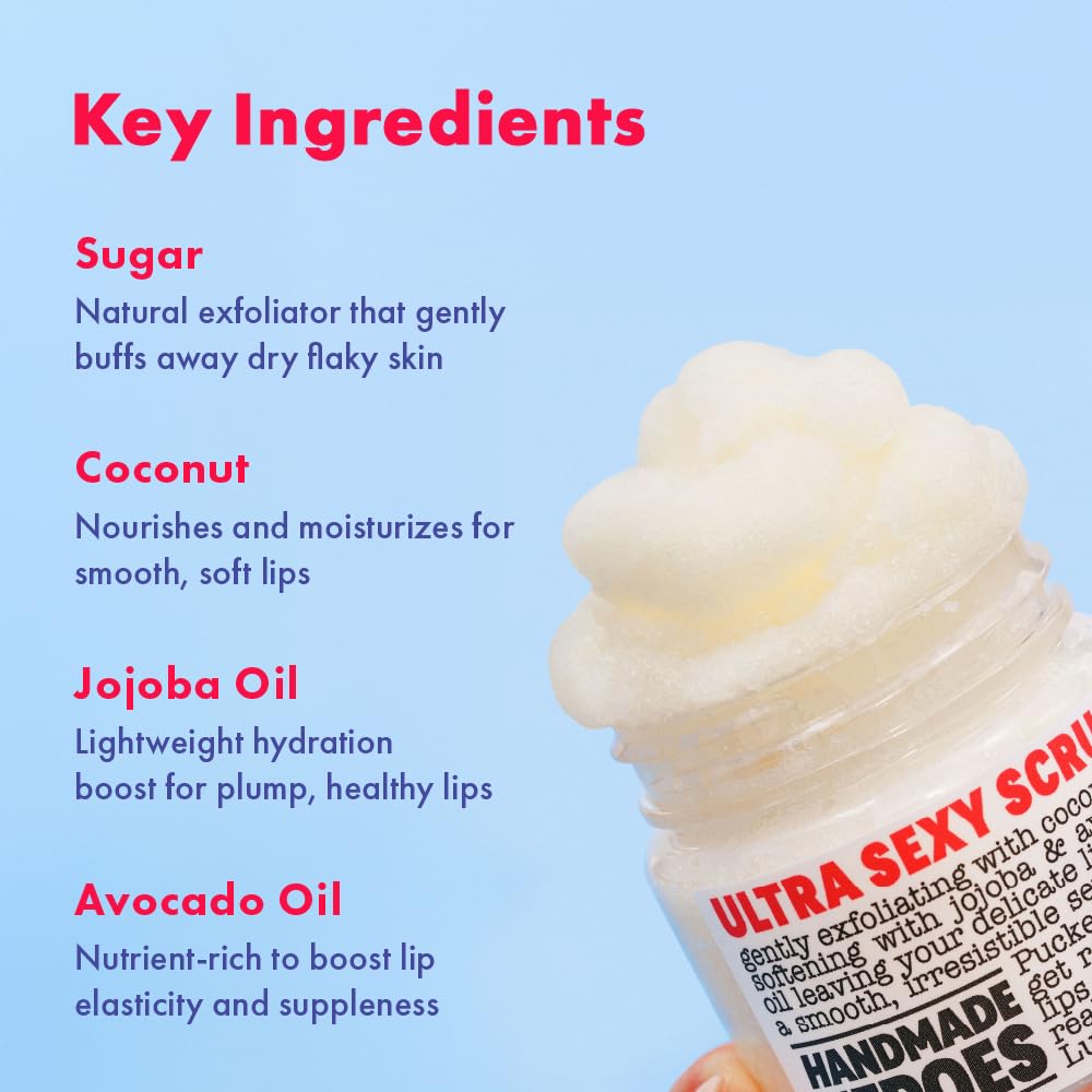 Thumbnail 4 de Handmade Heroes Coconut Sorbet Lip Scrub 1oz
