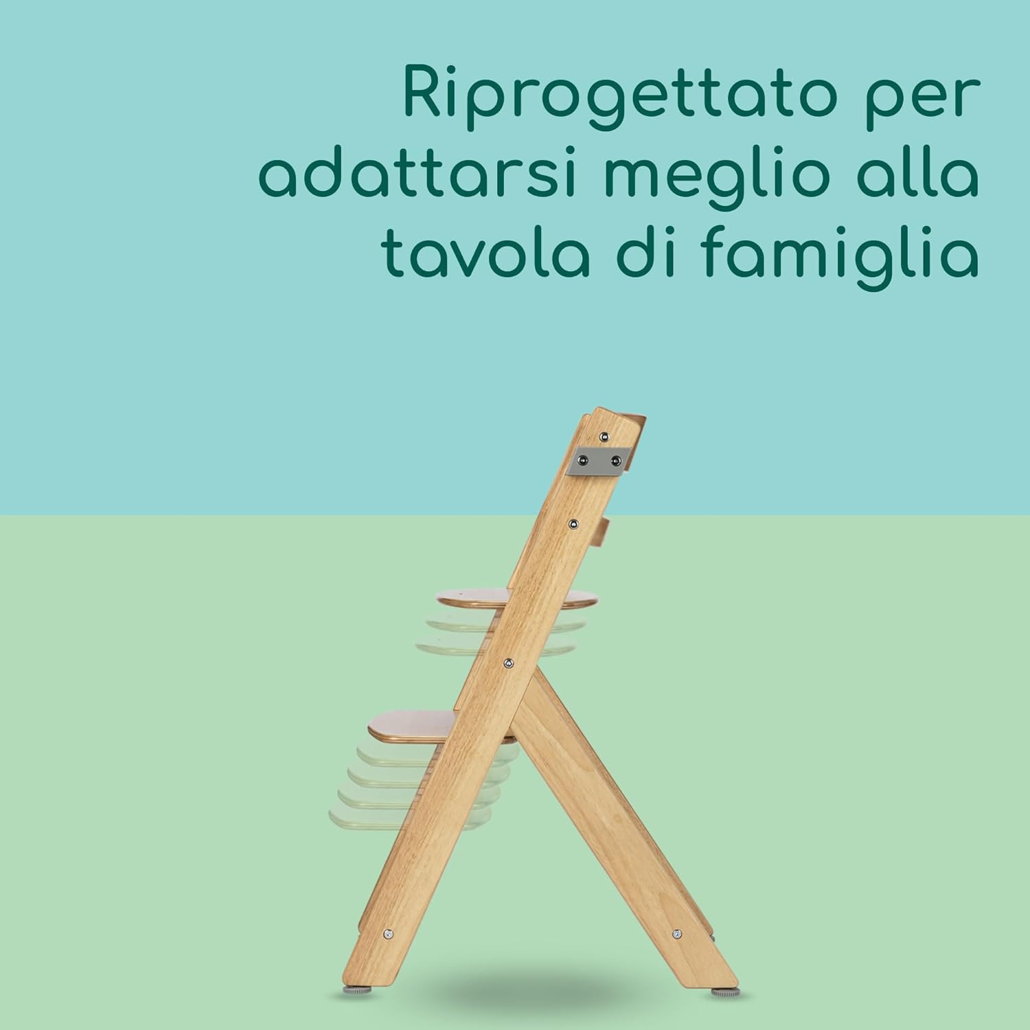 Thumbnail 4 de Bebeconfort Timba 2 con Cuscino: Seggiolone Evolutivo in Legno con Vassoio Rimovibile