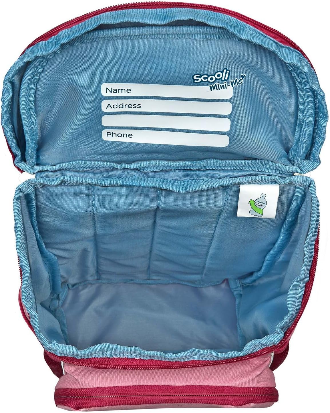Detalle 2 de Scooli Mini-me Kiga Rucksack – Sac à Dos Maternelle léger et écoresponsable (3–6 ans)