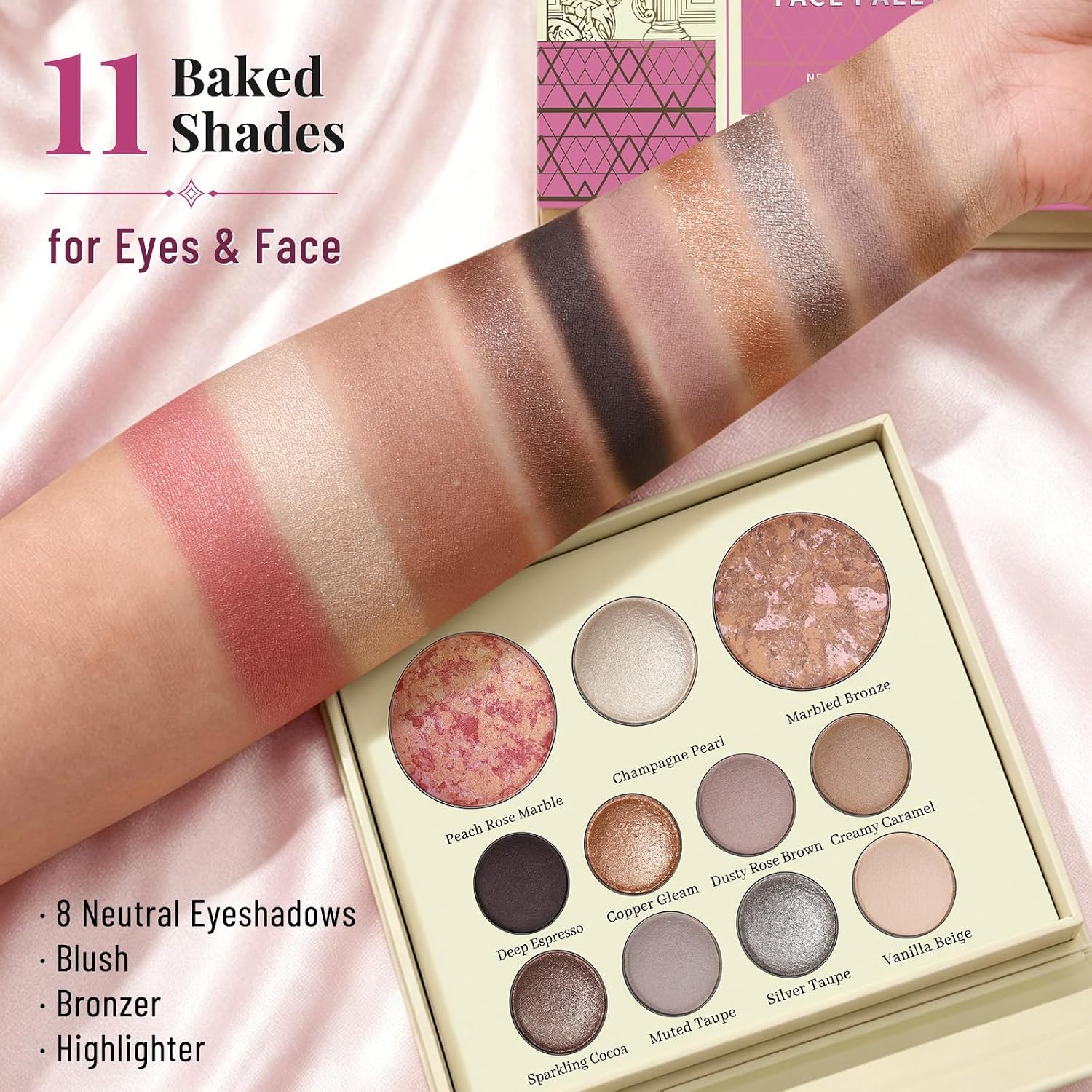 Detalle 2 de UCANBE Makeup Palette, 11 Shades