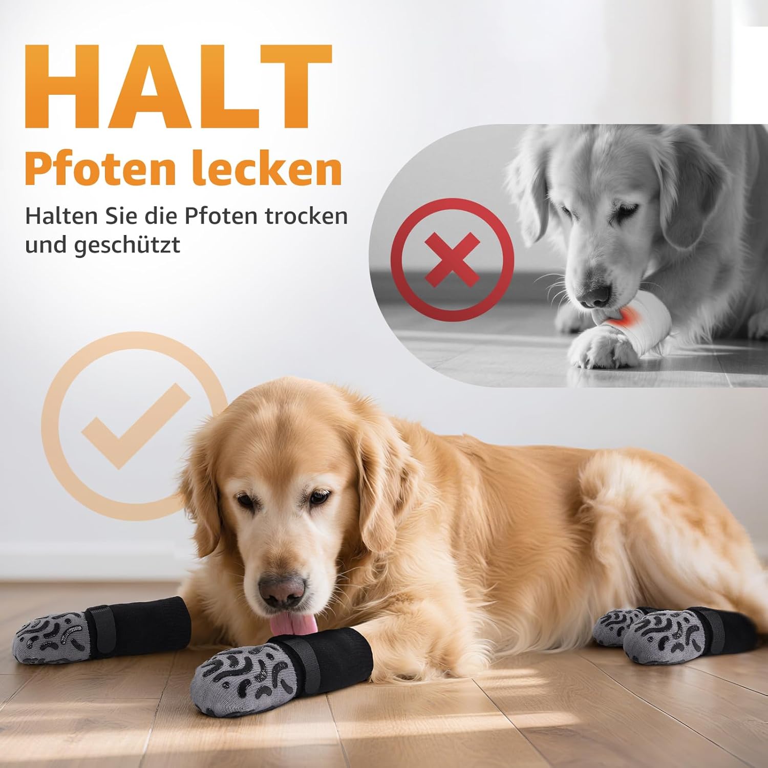 Detalle de PICK FOR LIFE Hundesocken Anti Rutsch XL
