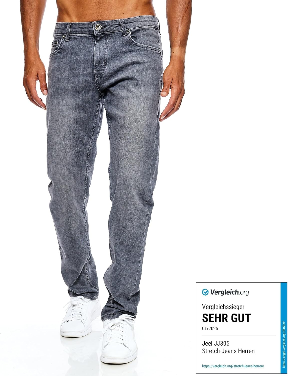 Thumbnail 1 de Jeel Herren Jeans Regular-Fit Straight 5 Taschen