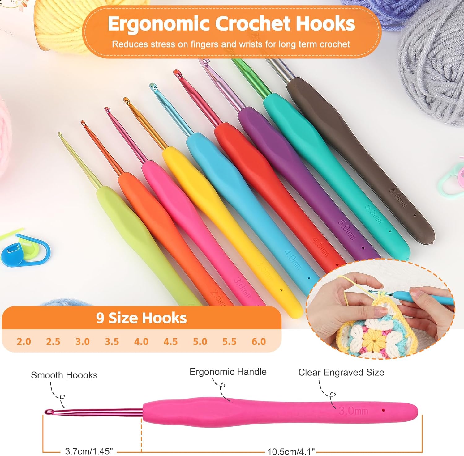 Thumbnail 4 de Reessy Crochet Kit 88PCS for Beginners