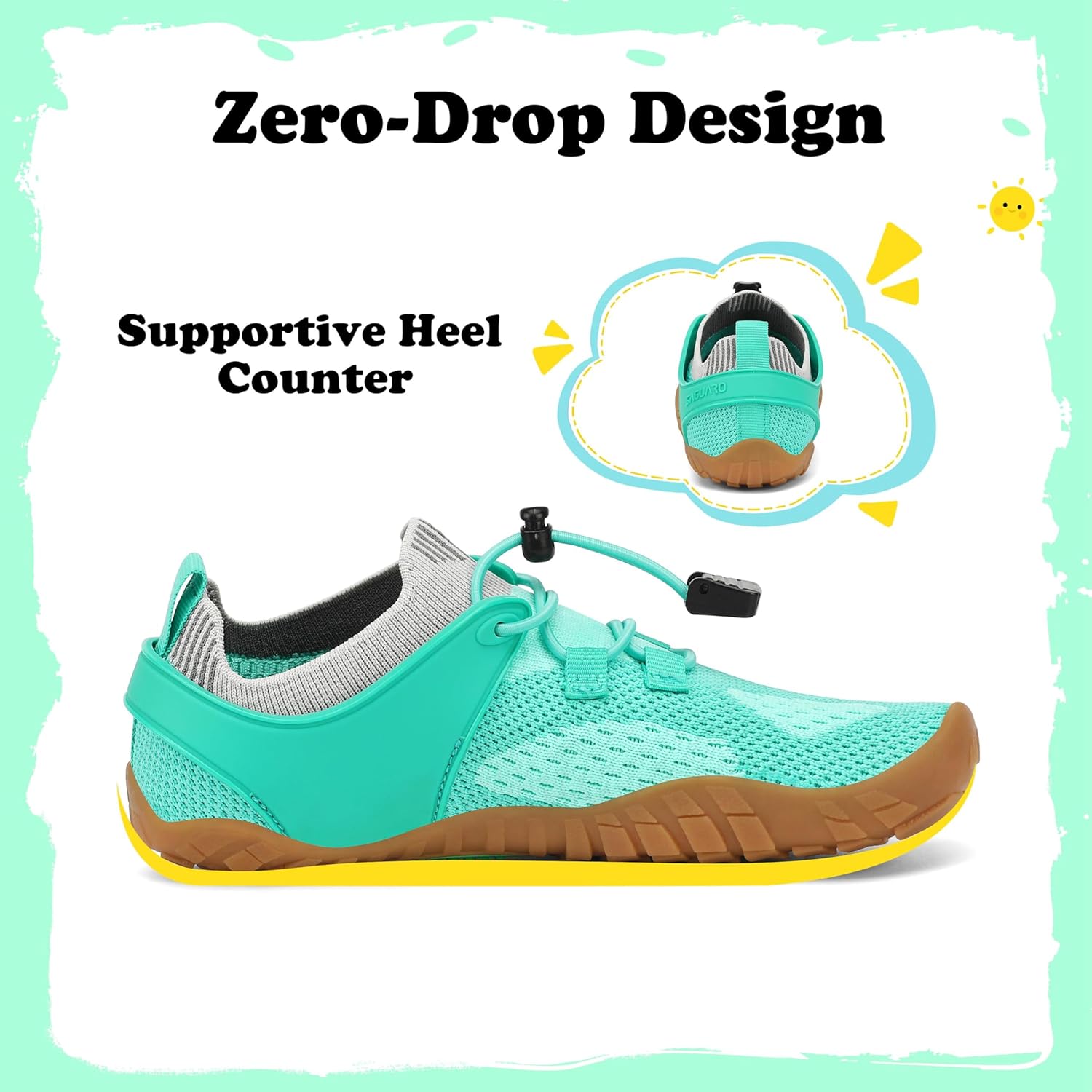 Thumbnail 2 de SAGUARO Barfußschuhe Kinder Outdoor – Barfußschuhe für Jungen und Mädchen, Gr. 24–36