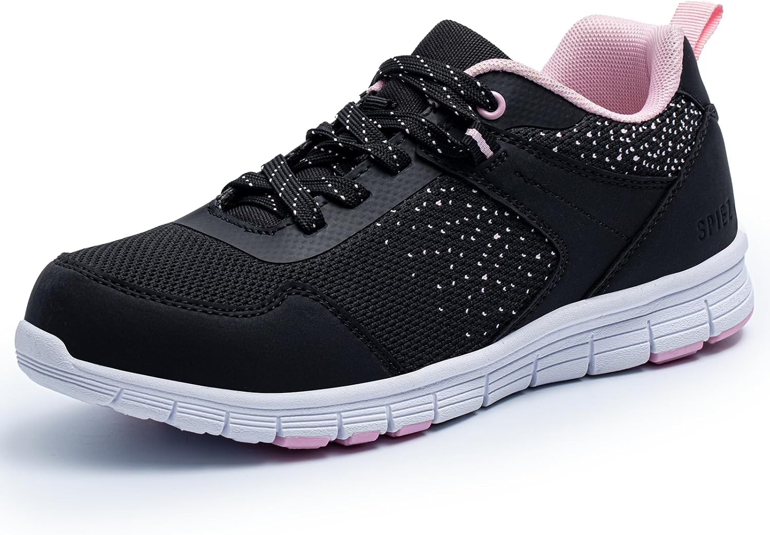 Detalle de SPIEZ veiligheidsschoenen voor dames in sneakerformaat, licht en antislip