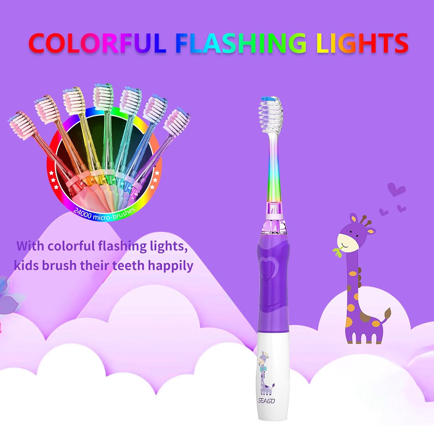 Detalle 2 de Seago SG977 Kids Electric Toothbrush