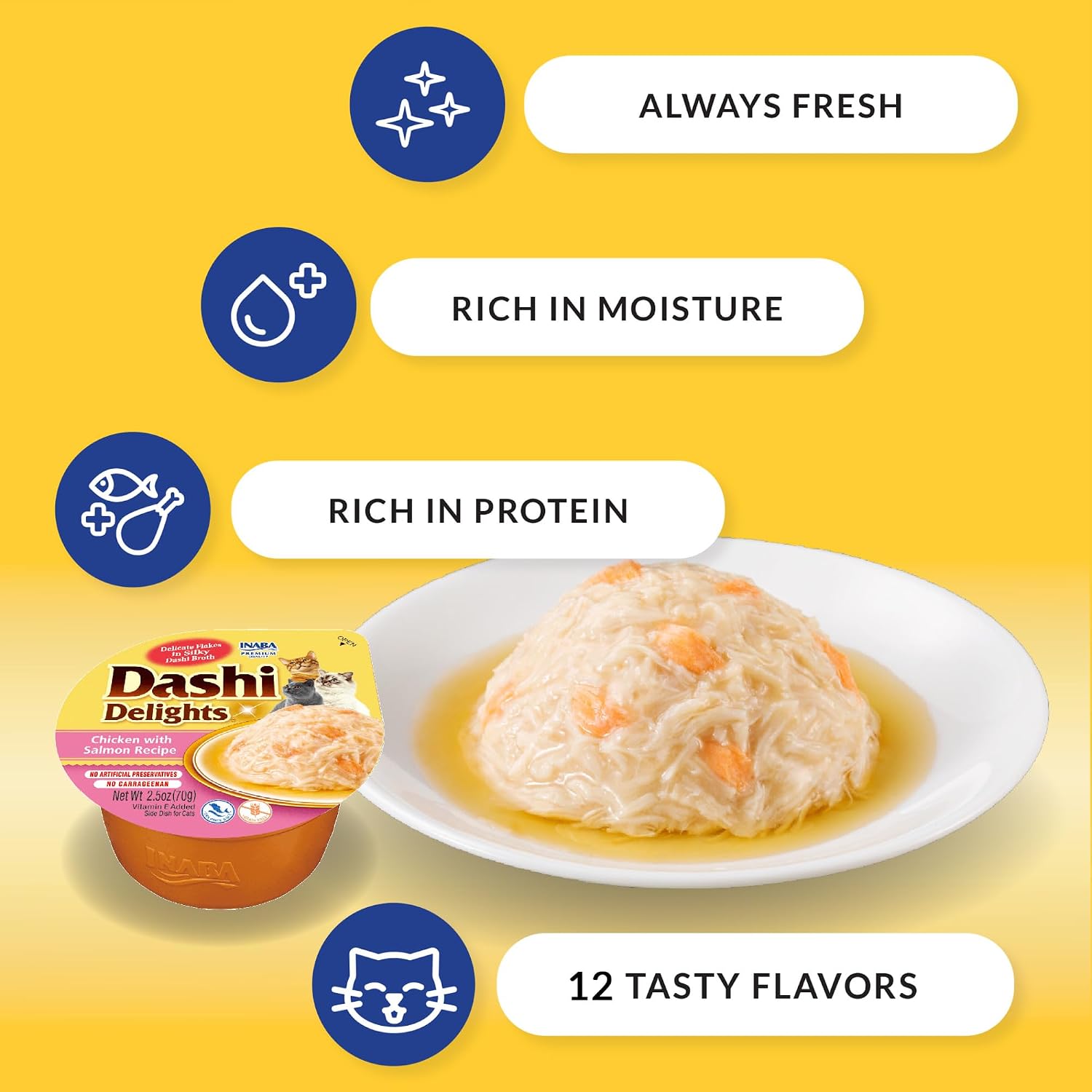 Thumbnail 1 de INABA Dashi Delights USA871 Lickable Cat Treats, Tuna, 88% Moisture