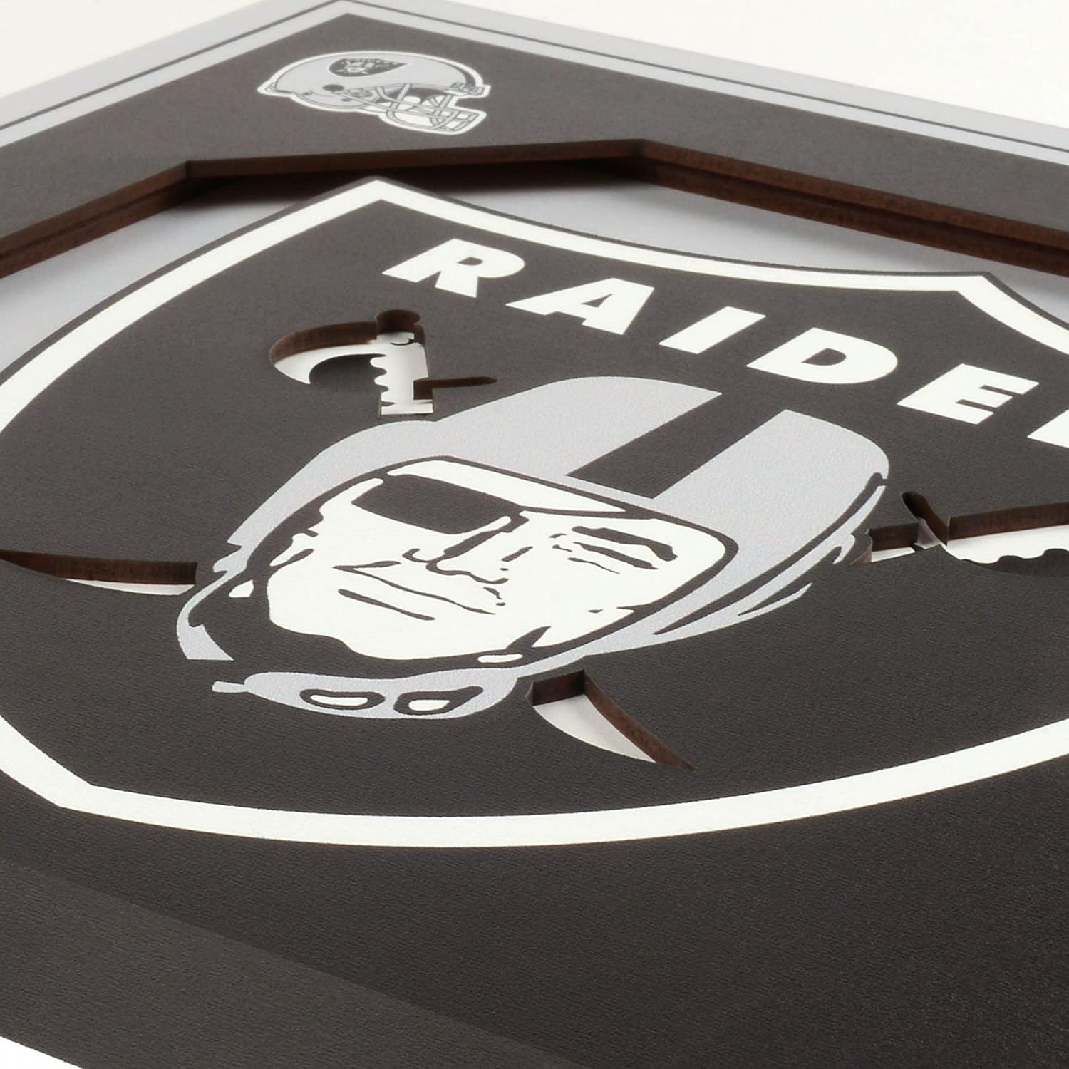 Detalle 2 de YouTheFan NFL Officially-Licensed 3D Logo Series Wall Art (12” x 12”)