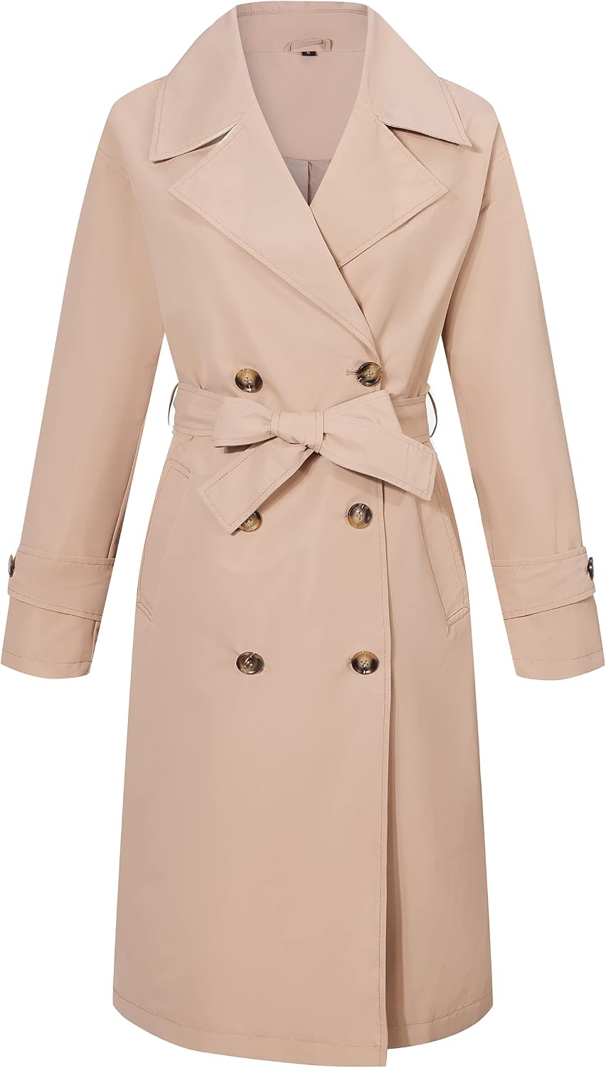 Detalle de RISISSIDA Women's Trench Coat, Polyester