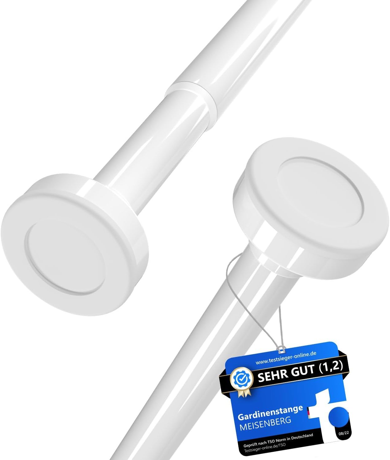 MEISENBERG Barre de Douche Extensible 110-200 cm