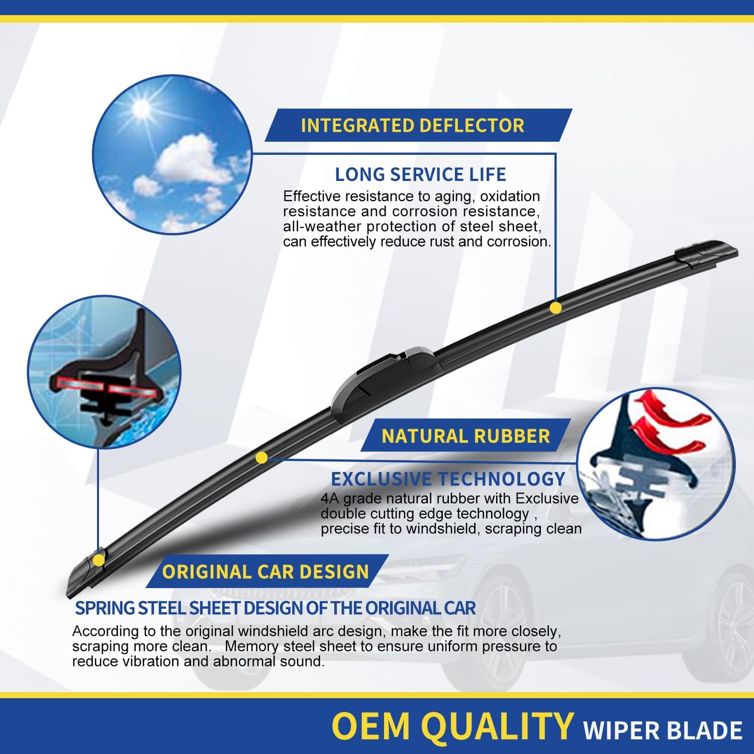 Thumbnail 3 de Windshield Wiper Blades 26"/16"/14" Set for CR-V