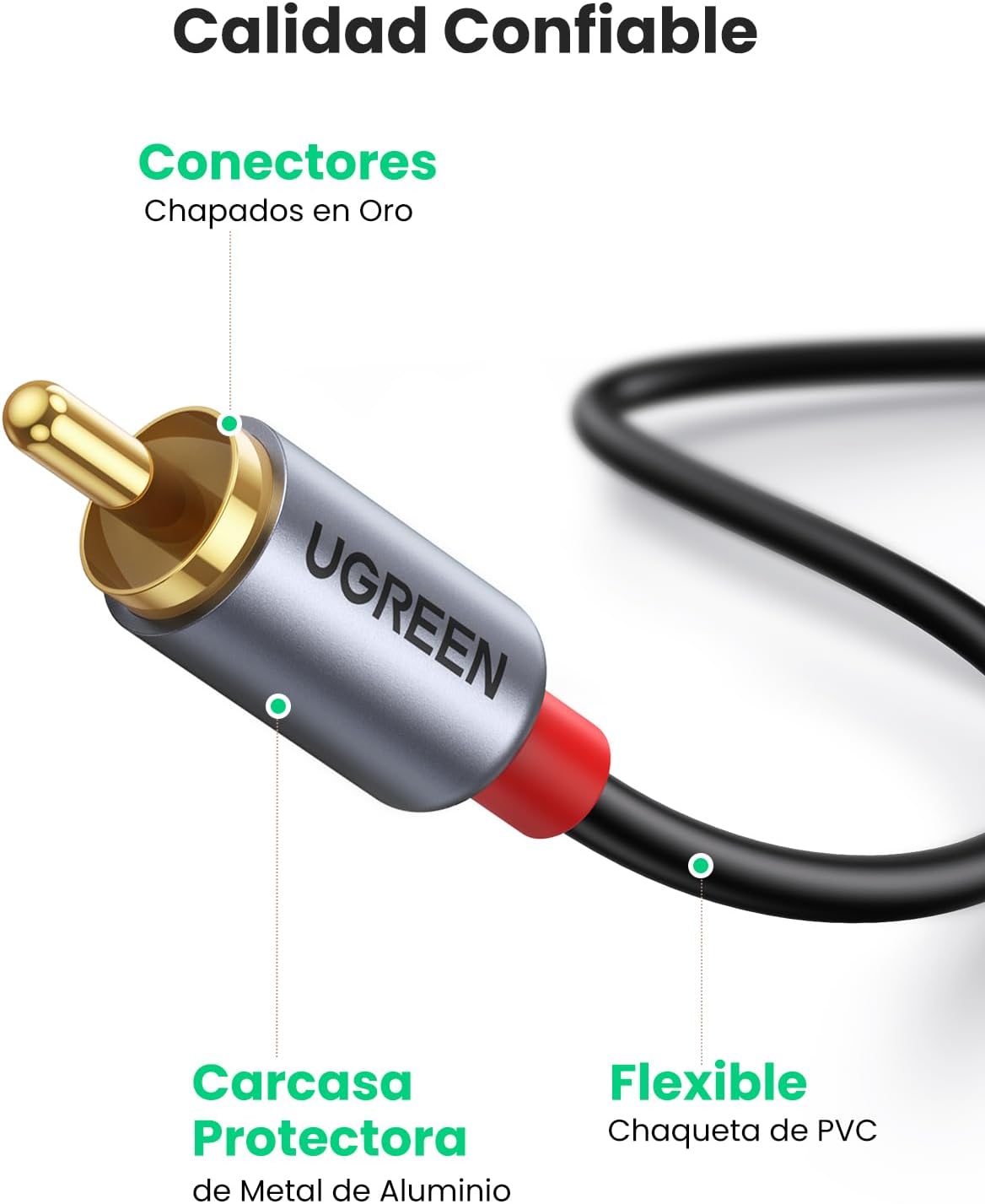 Thumbnail 5 de UGREEN Cable USB-C a RCA HiFi Audio para TV y Consolas 🎵