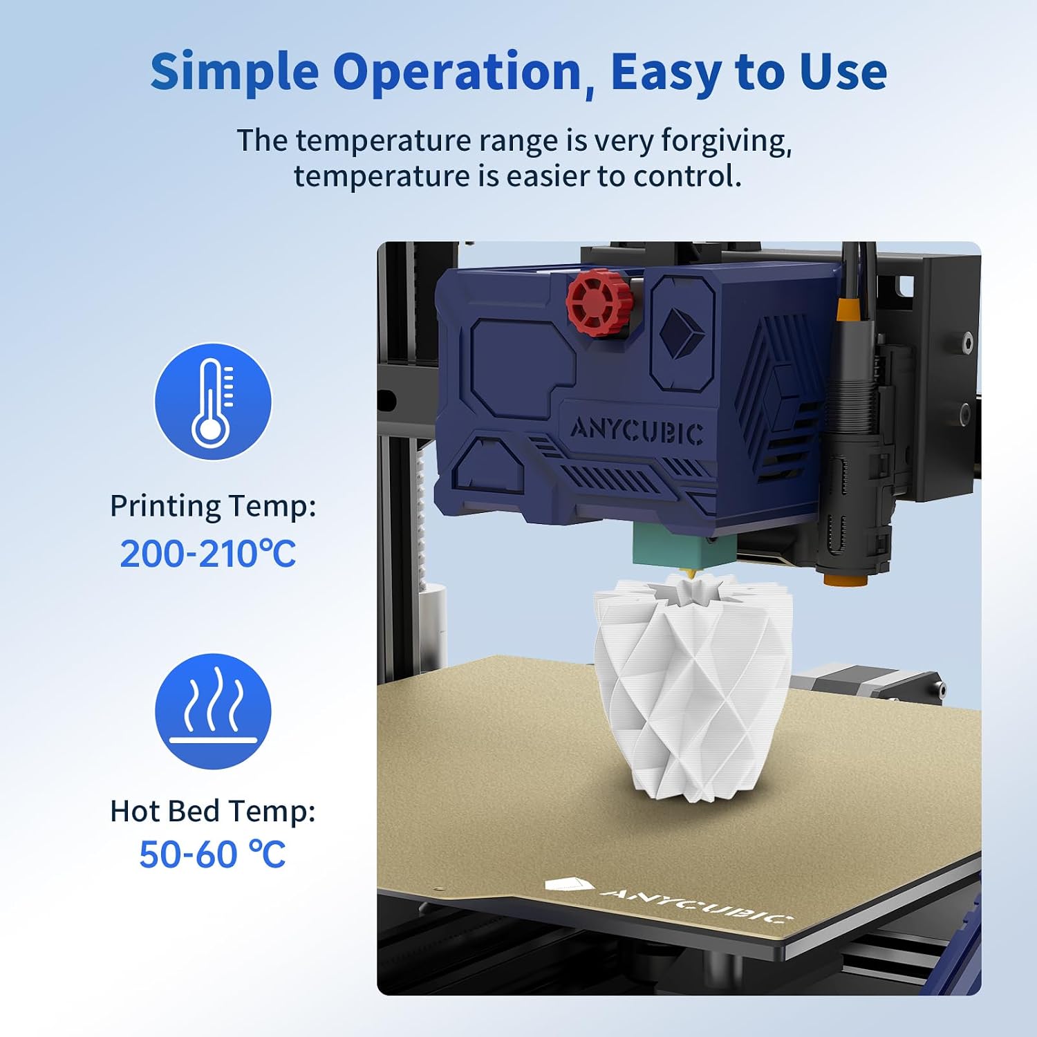 Thumbnail 2 de ANYCUBIC PLA Filament 1.75mm (4 Pack, 1kg Each) – Intelligent Identification, Dimensional Accuracy ±0.02mm