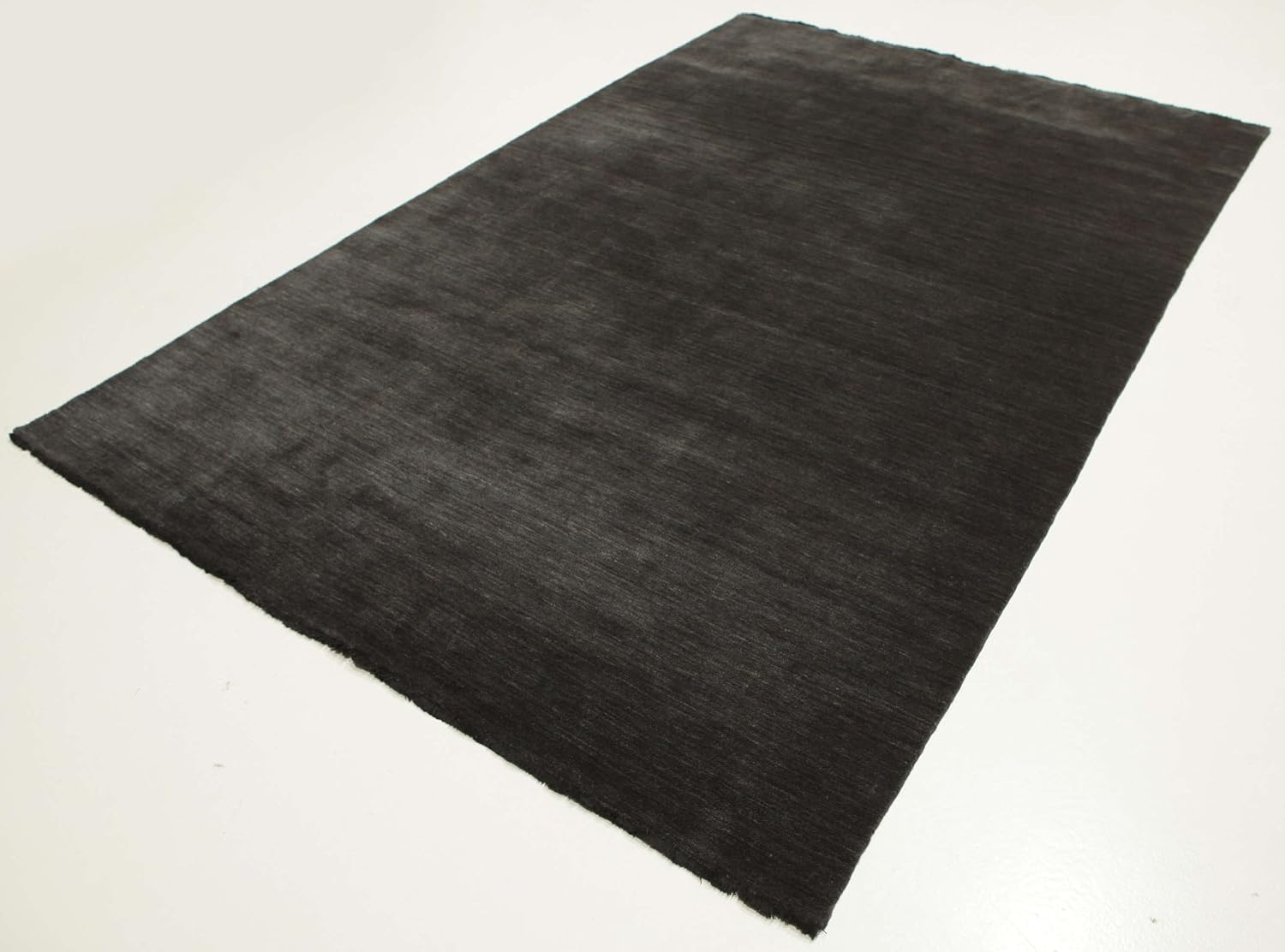 Detalle 2 de RugVista Handloom fringes rug, 200 x 300 cm, black/grey, medium pile