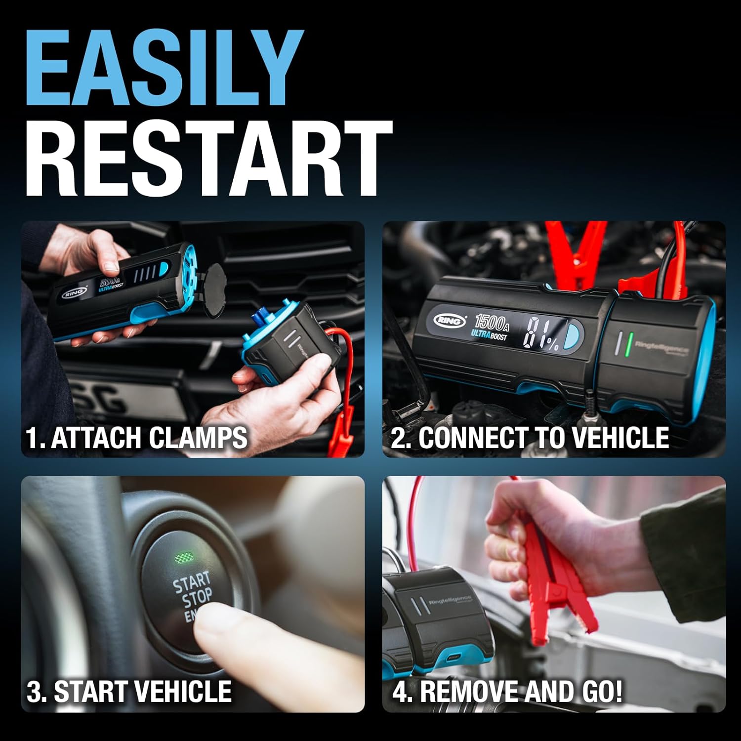 Thumbnail 2 de RING ULTRABOOST 1500A jump starter for cars