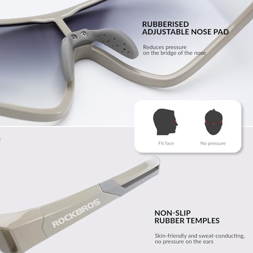 Detalle 2 de ROCKBROS Lunettes de Soleil photochromiques pour enfants 📸