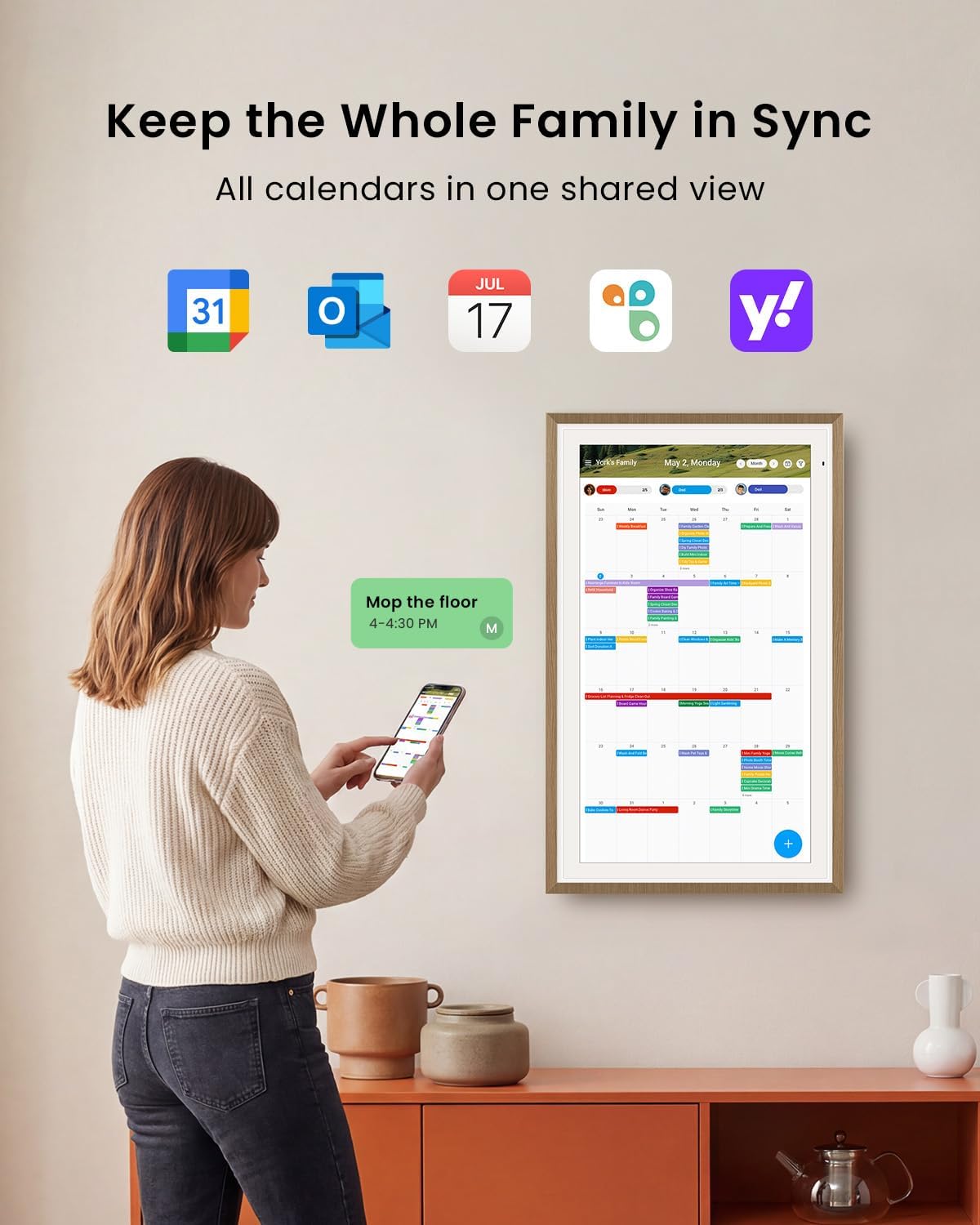 Thumbnail 1 de ApoloSign 21.5" Digital Calendar 21.5-inch