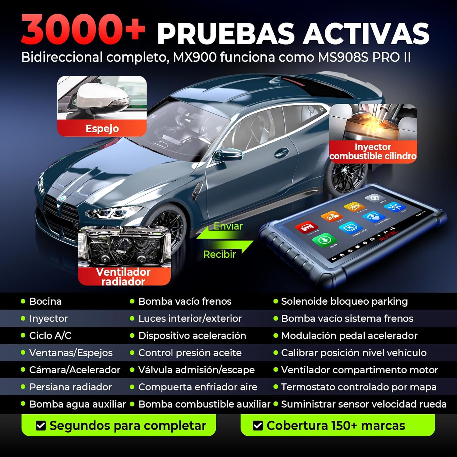 Thumbnail 3 de Autel MaxiCheck MX900 diagnóstico OBD2 coche