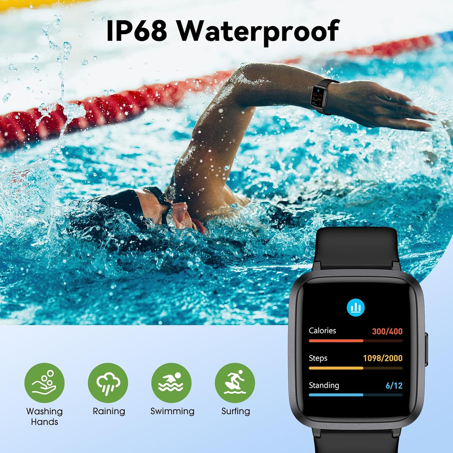 Thumbnail 2 de LIVIKEY Fitness Tracker Watch with Heart Rate Monitor