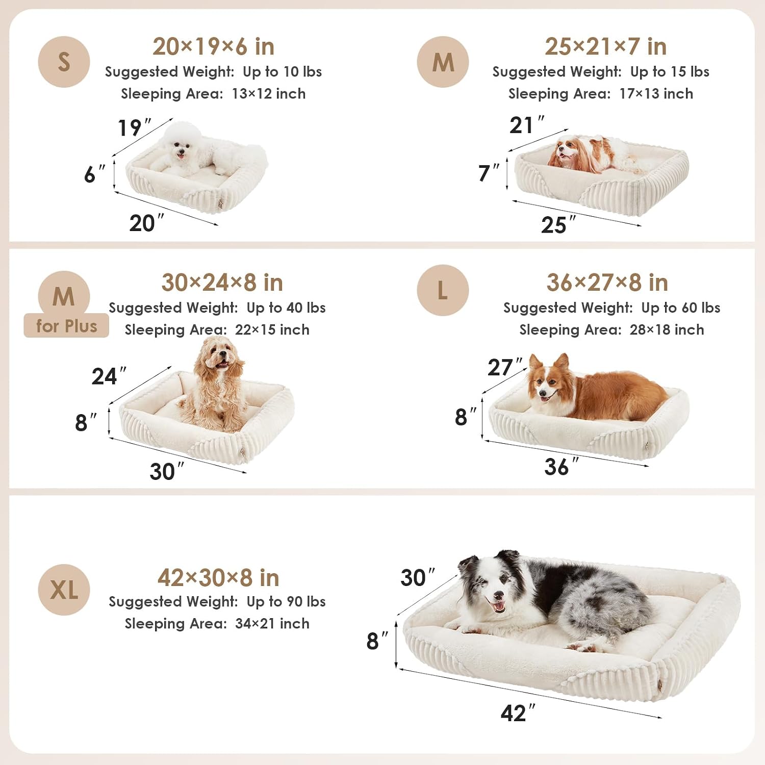 Detalle de EHEYCIGA Dog Bed 30x24in