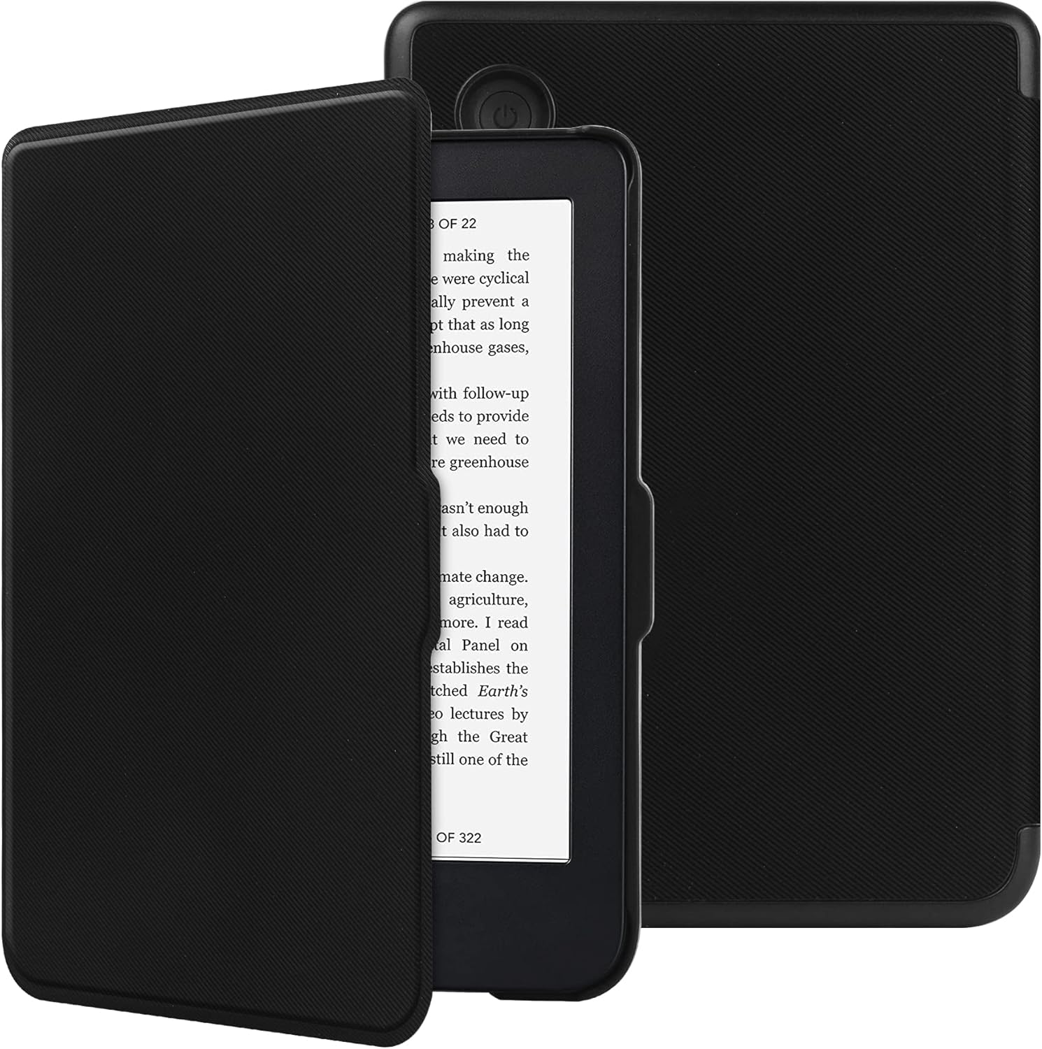 Detalle de HGWALP Slimshell Tasche für Kobo Clara 2E 2022 – ultradünn, PU, Sleep/Wake
