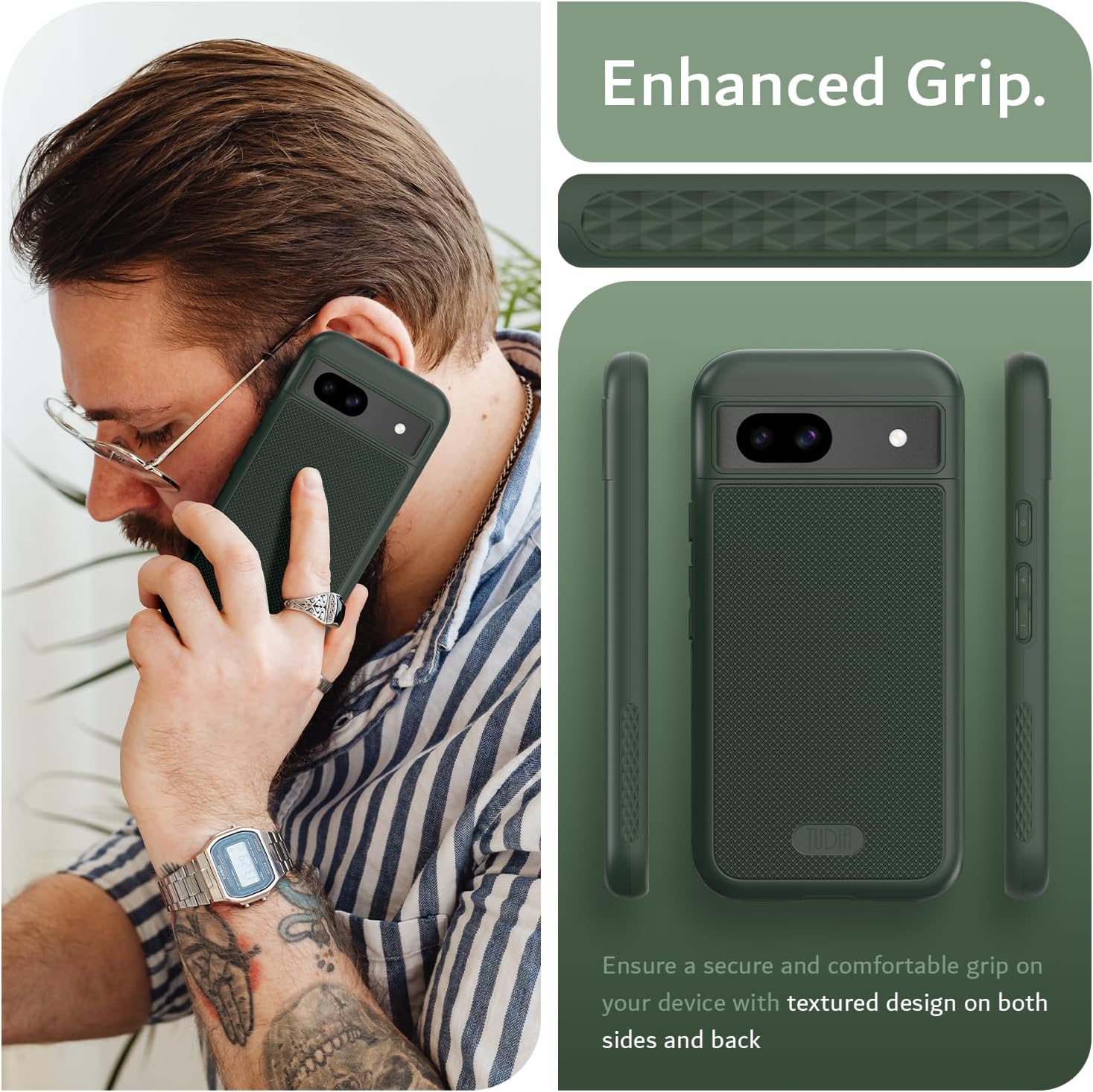 Detalle 2 de TUDIA DualShield Grip Pixel 8a case