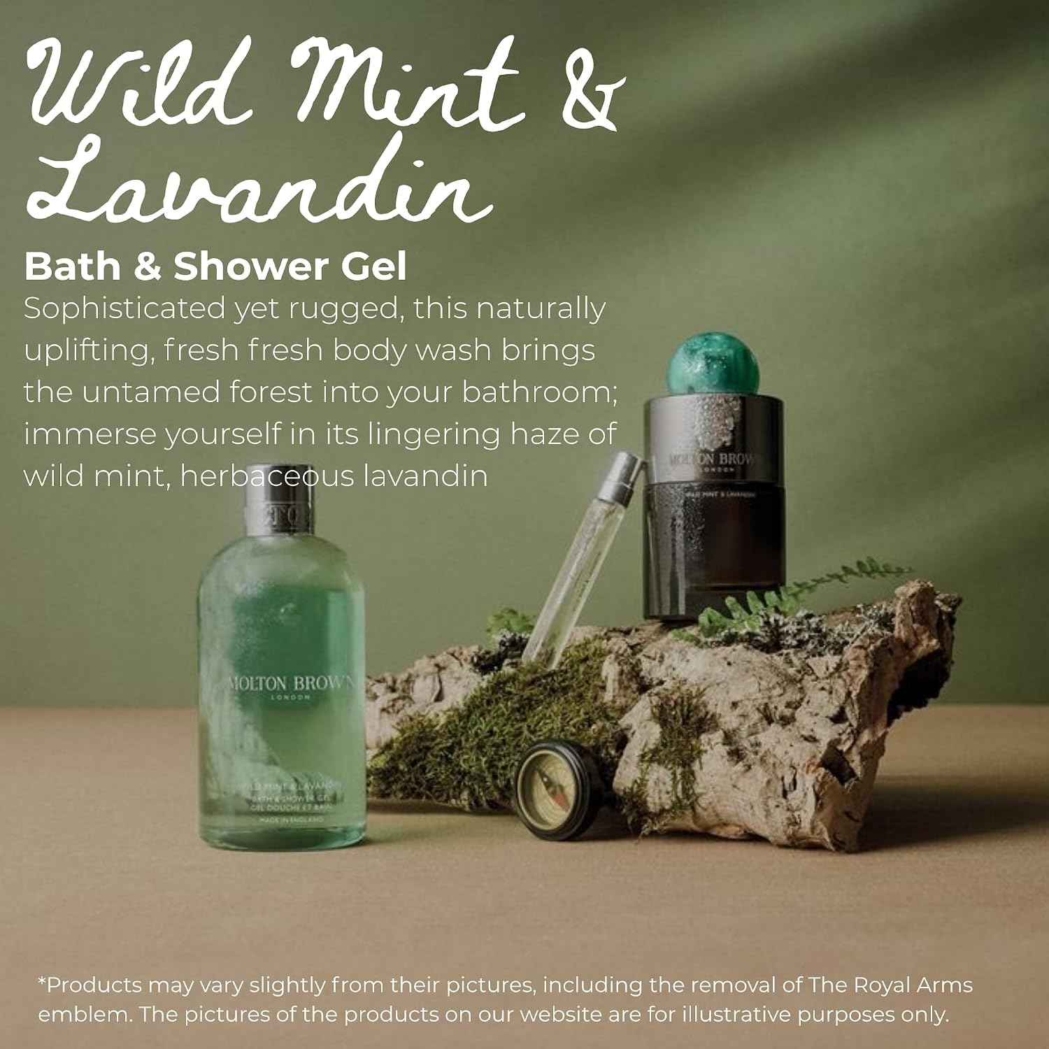 Thumbnail 1 de Molton Brown Wild Mint & Lavandin Bath & Shower Gel 300 ml