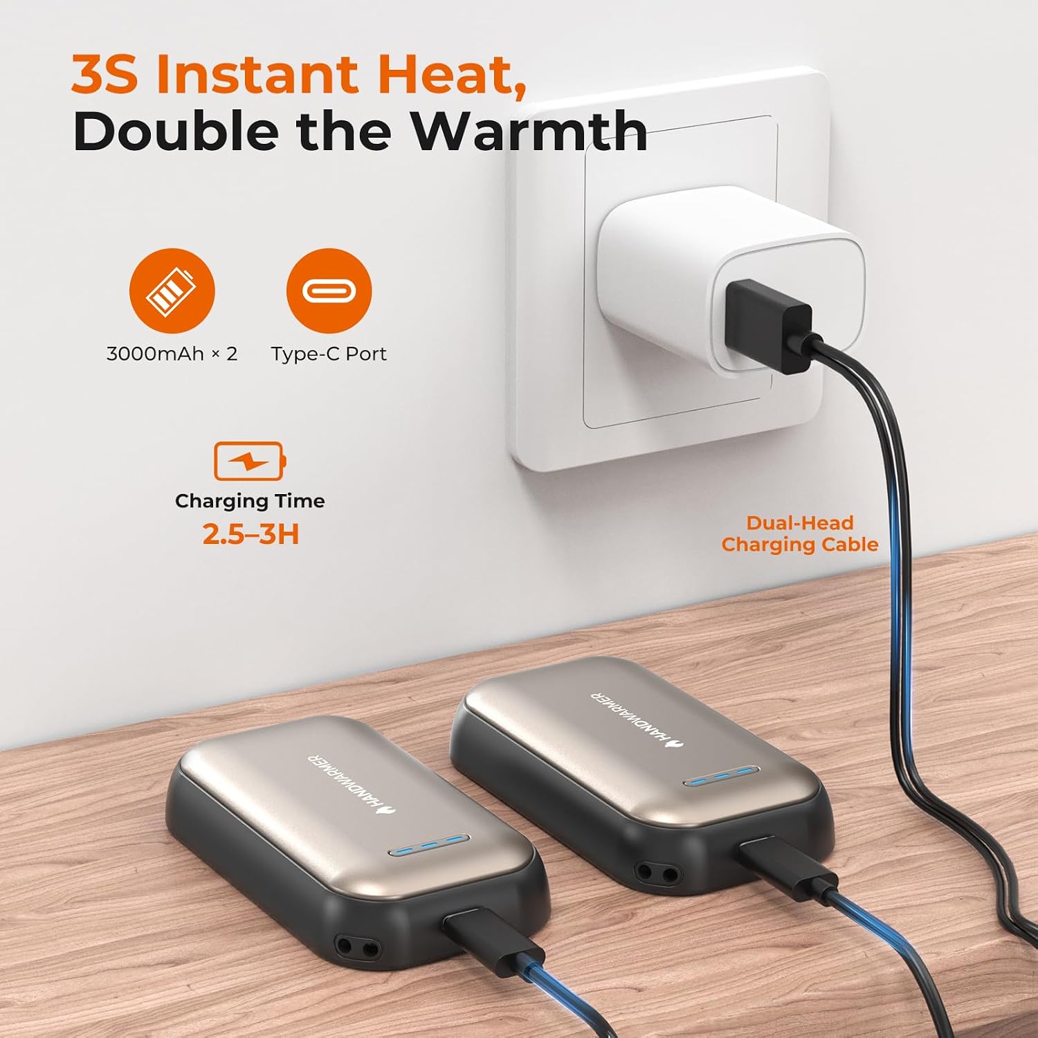 Detalle 2 de Fitabok Hand Warmers 6000mAh Rechargeable Pack