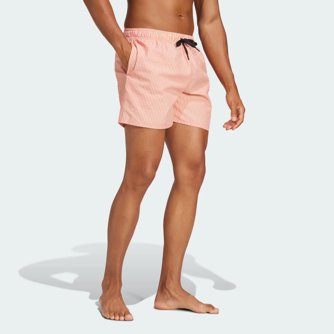 Detalle de adidas Bañador Stripey Classics Short Length rojo