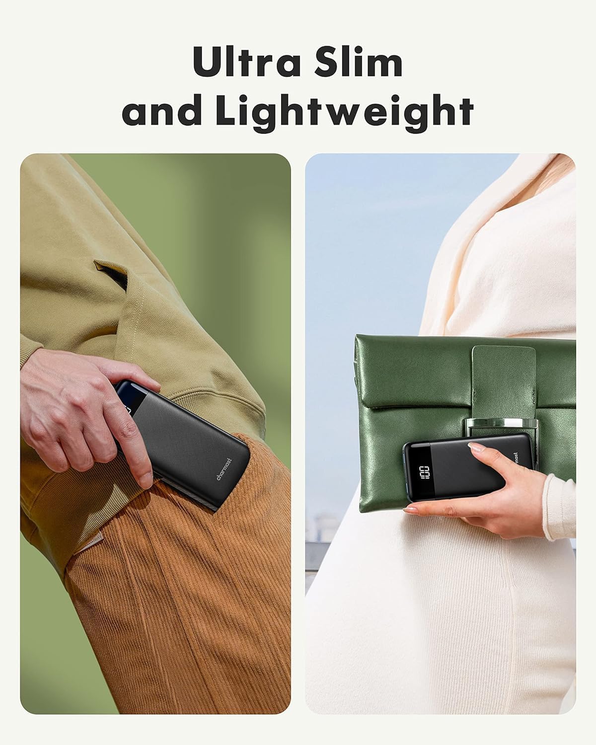 Thumbnail 4 de Charmast Power Bank with Built in Cables X 4, 10000mAh – 6 Outputs, LED Display, USB-C/Micro USB/iPhone Adapters