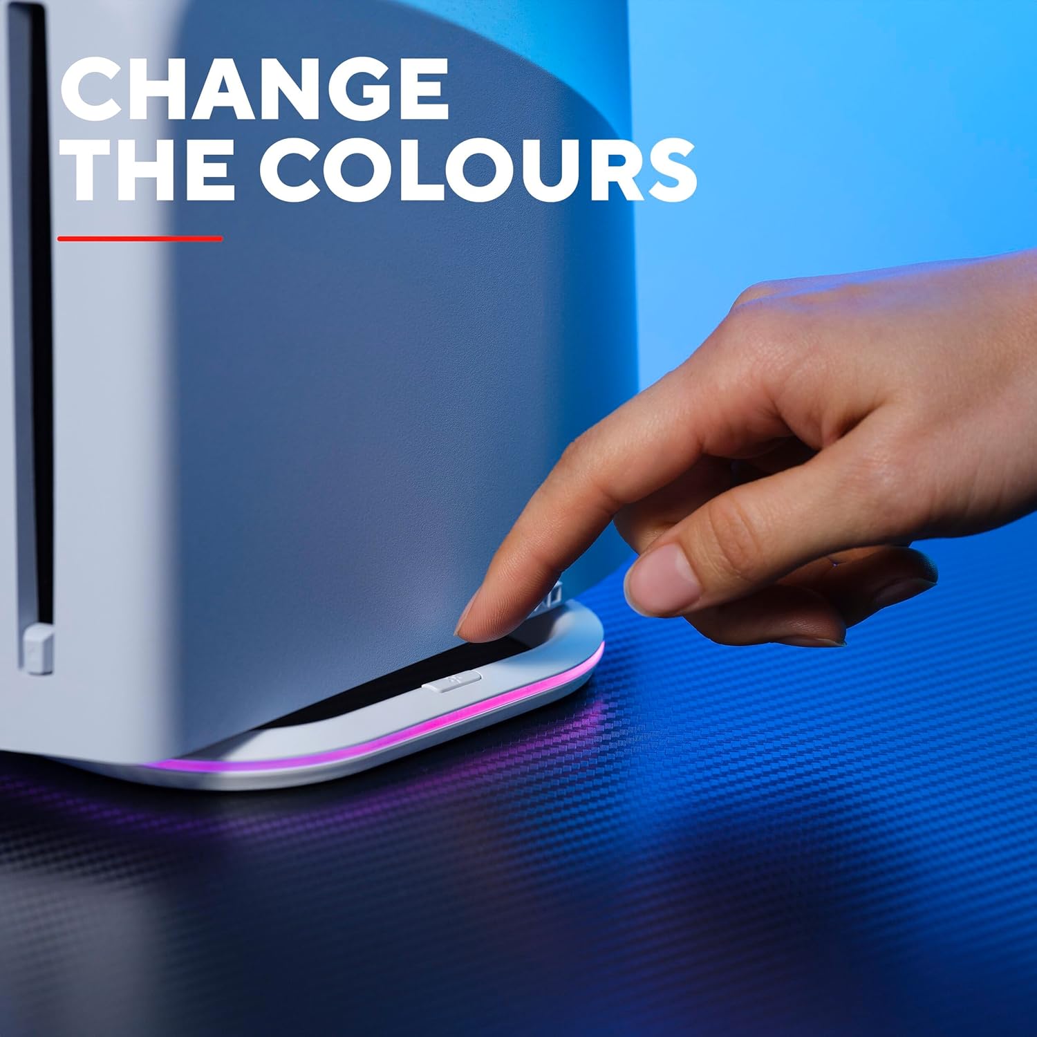 Thumbnail 3 de GXTrust 229 supporto verticale per PlayStation 5 (PS5 Slim/Pro e prima gen) con LED in 6 colori