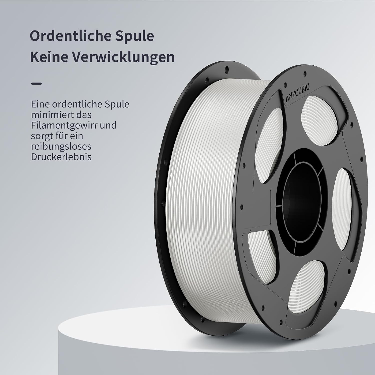 Detalle 2 de ANYCUBIC Refill PLA Spool Kit 1 kg Transparenz
