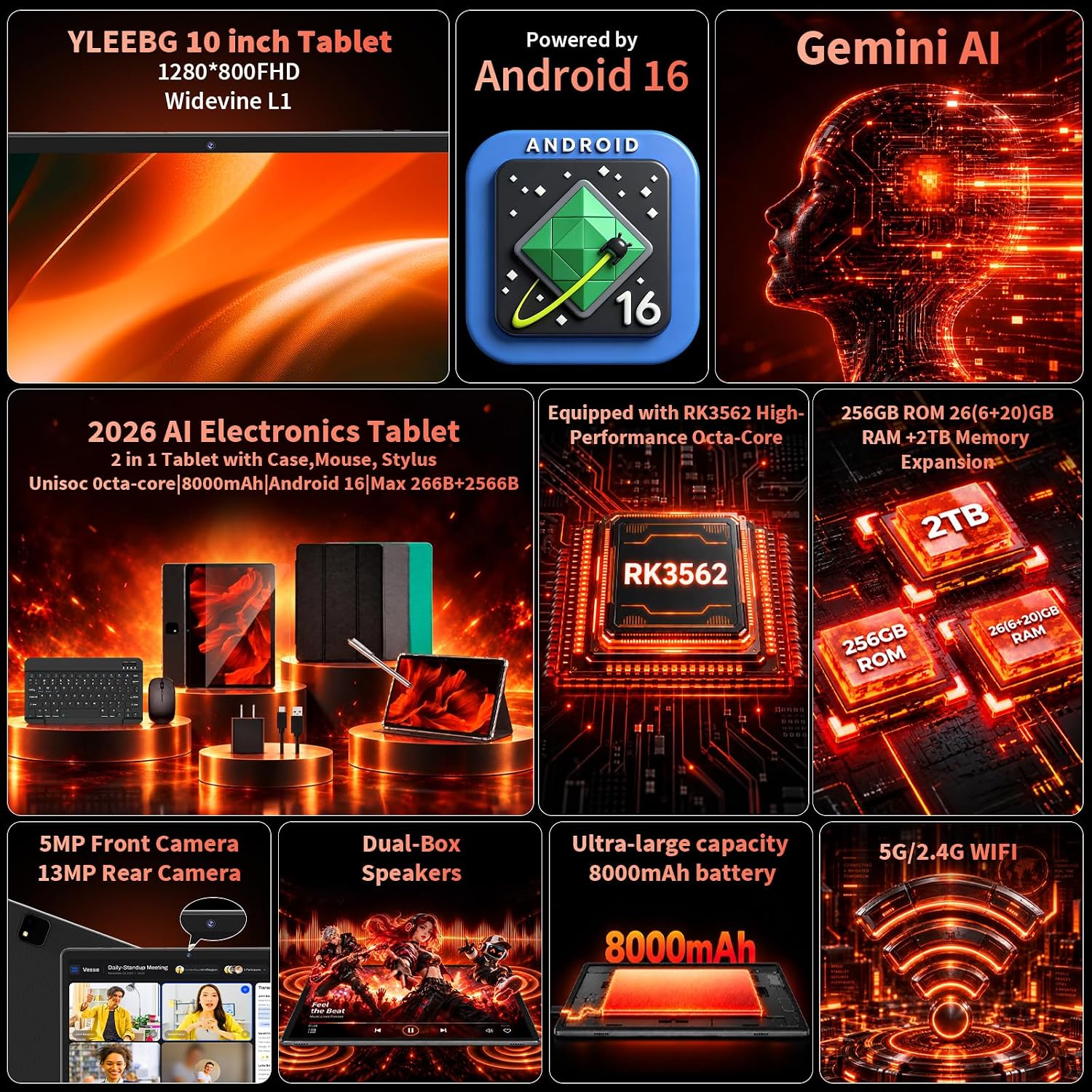 Detalle 2 de Android Tablet, 10-Inch Display