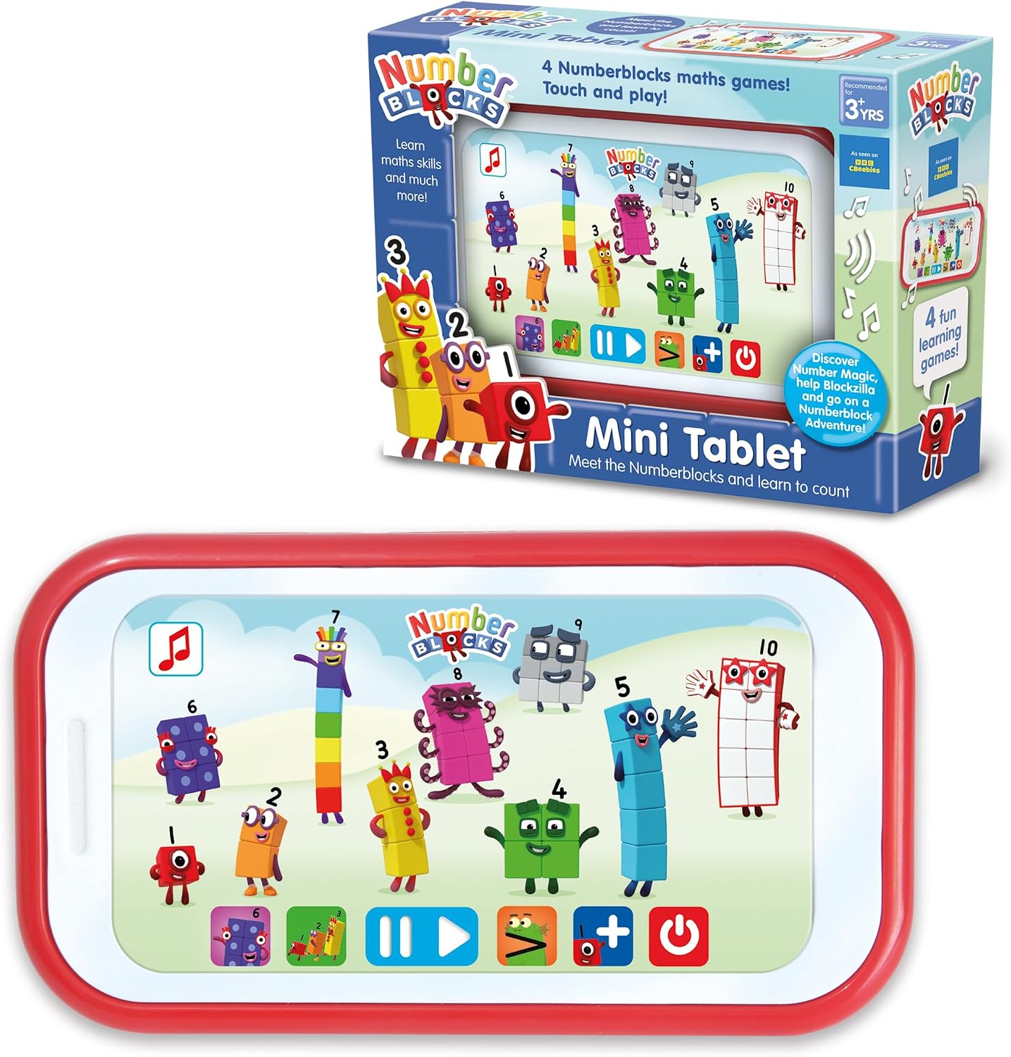 Detalle de Numberblocks Mini Tablet Toy Learn Maths 3+