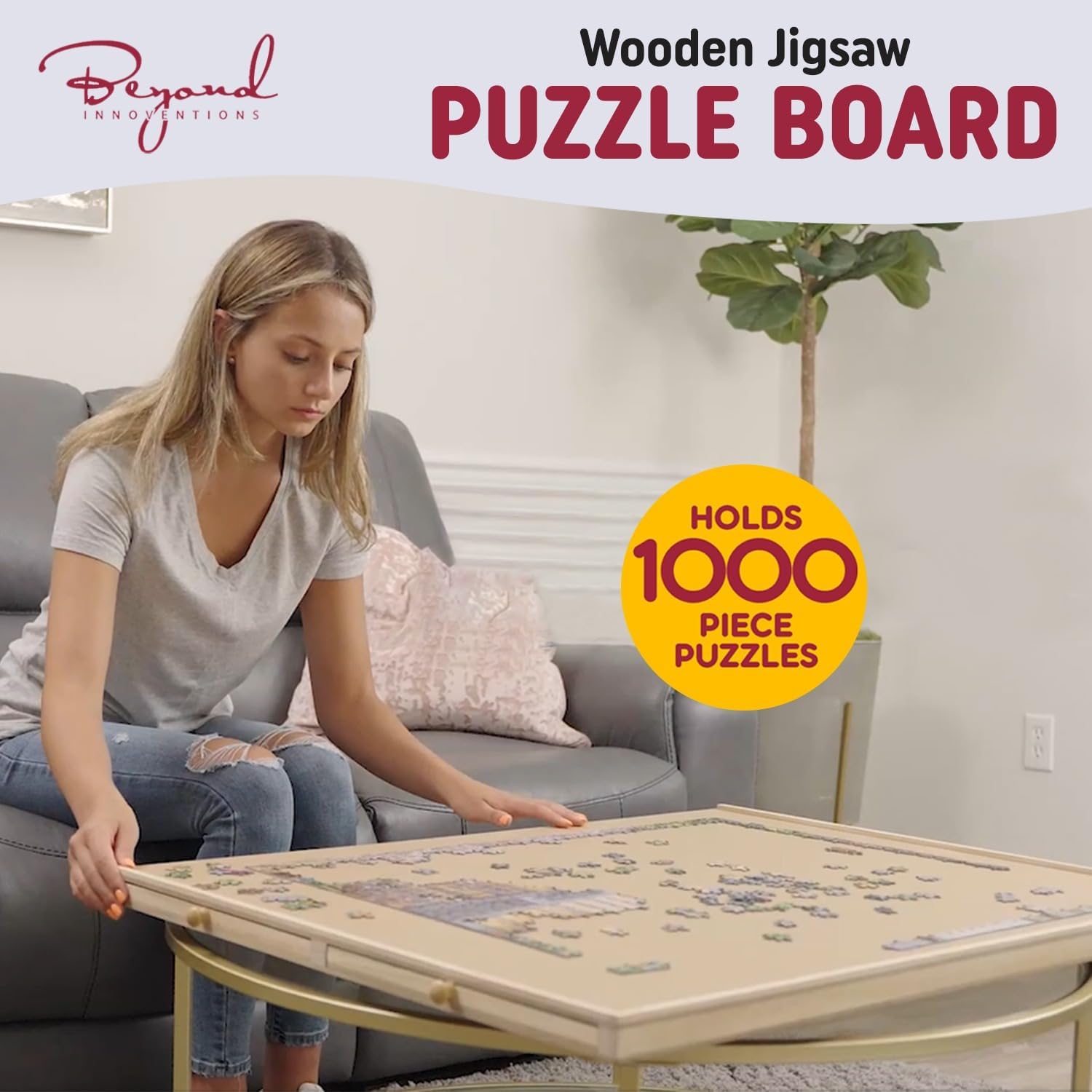 Thumbnail 6 de 1000 Piece Rotating Puzzle Board 30" x 22" 🧩