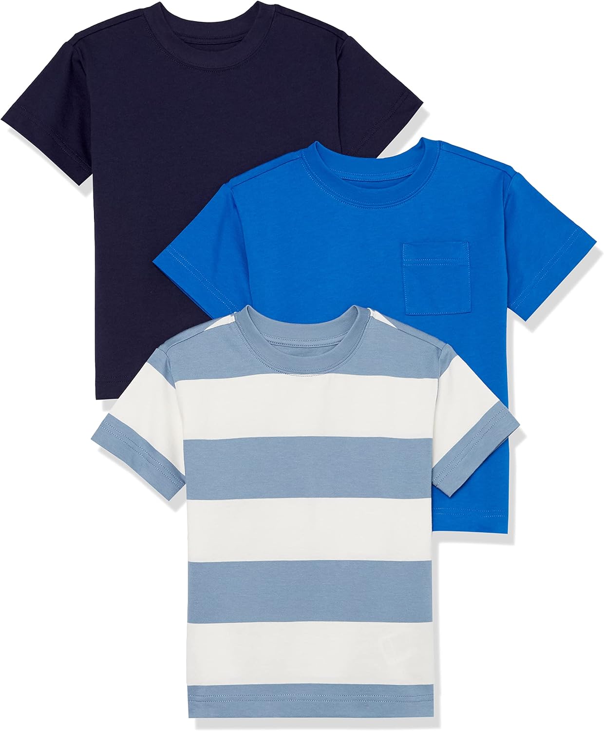 Thumbnail 6 de Amazon Essentials T‑Shirt a Maniche Corte Stile Moderno Unisex Bambini e Ragazzi – Pacco da 3
