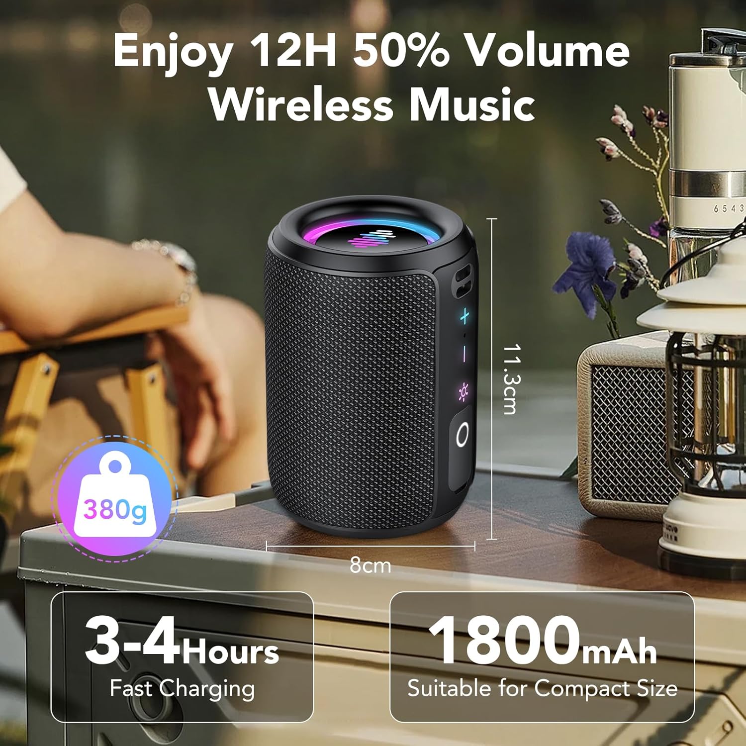 Thumbnail 4 de Portable Bluetooth Speaker 12H playtime
