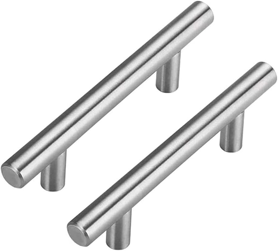 goldenwarm 20er Set Schrank- & Schubladen-Stangengriffe LS201BSS192 mit 192 mm Bohrabstand (Edelstahl)