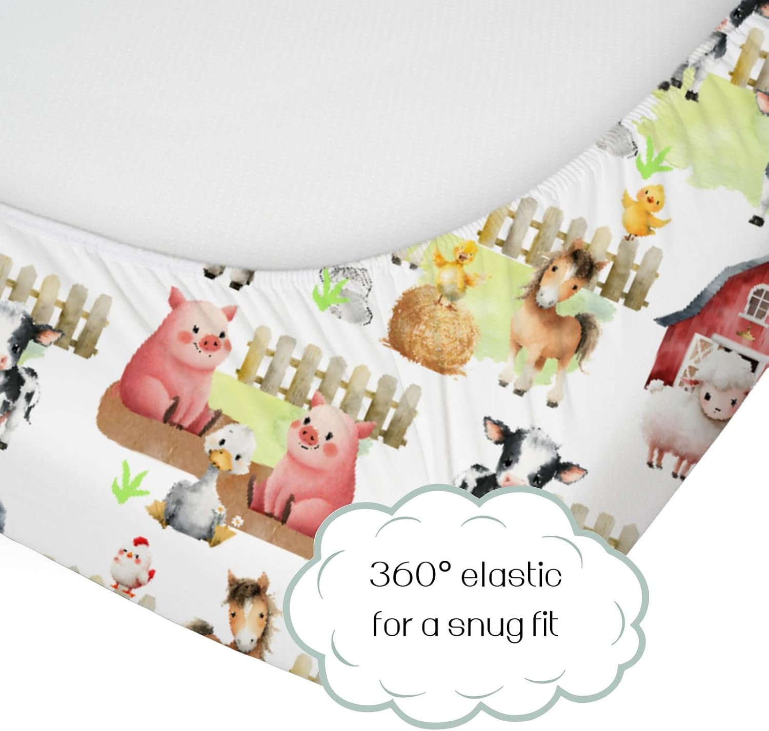 Detalle de HawSkgFub Crib Sheet 52 x 28 Inches