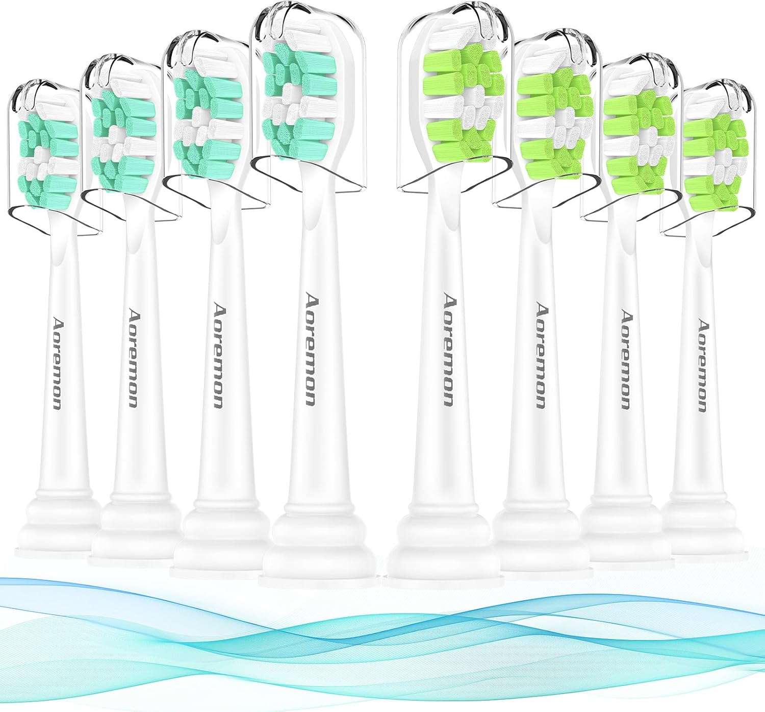 Detalle de Aoremon Sonicare Replacement Toothbrush Heads, 8 Count