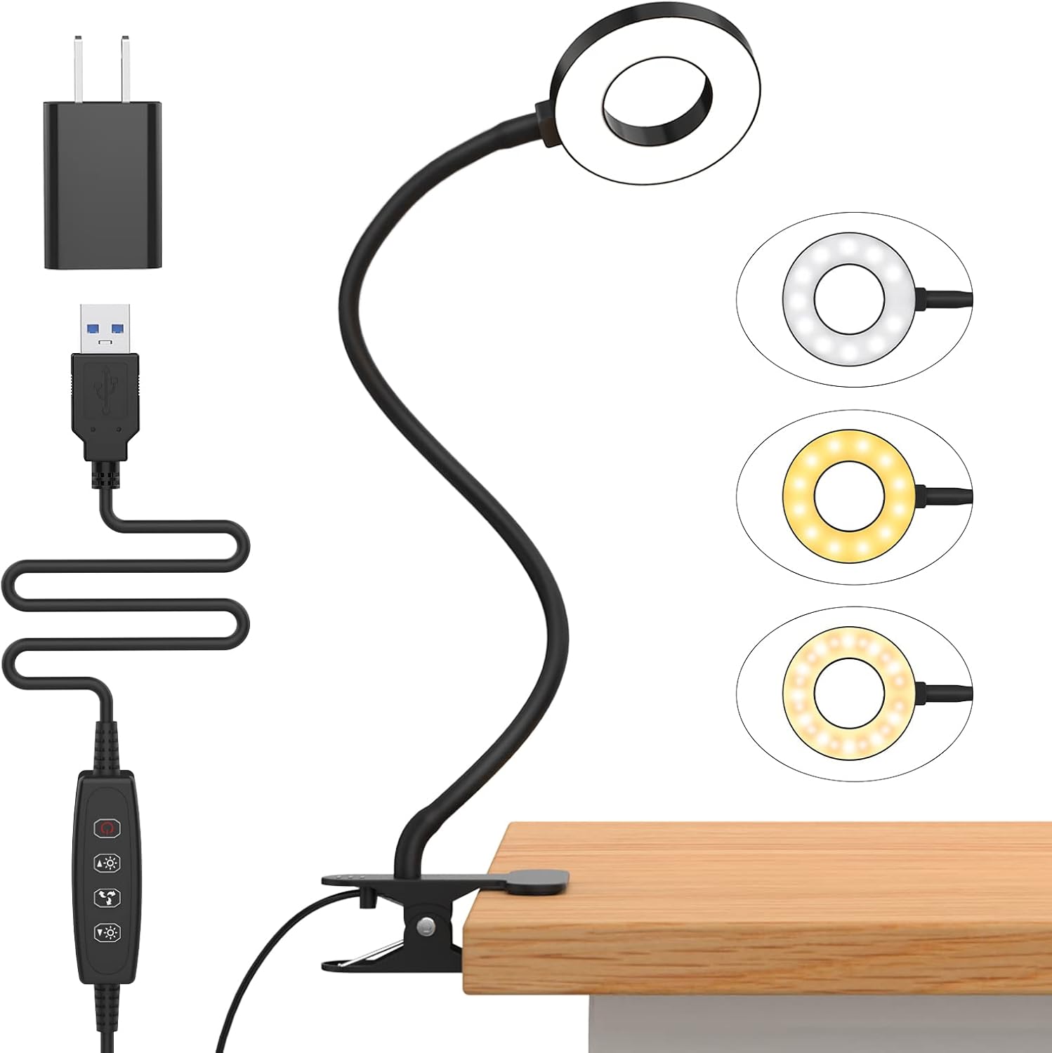 Detalle de iZELL Desk Lamp 15.8" LED