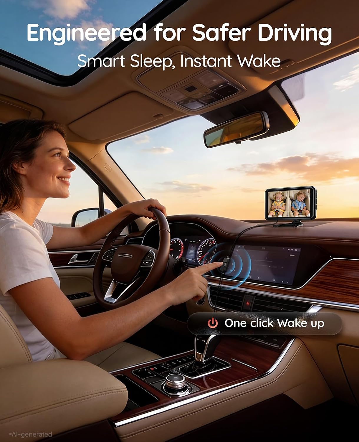 Detalle 2 de Babyvue Dual Baby Car Camera, 5.2-Inch Display